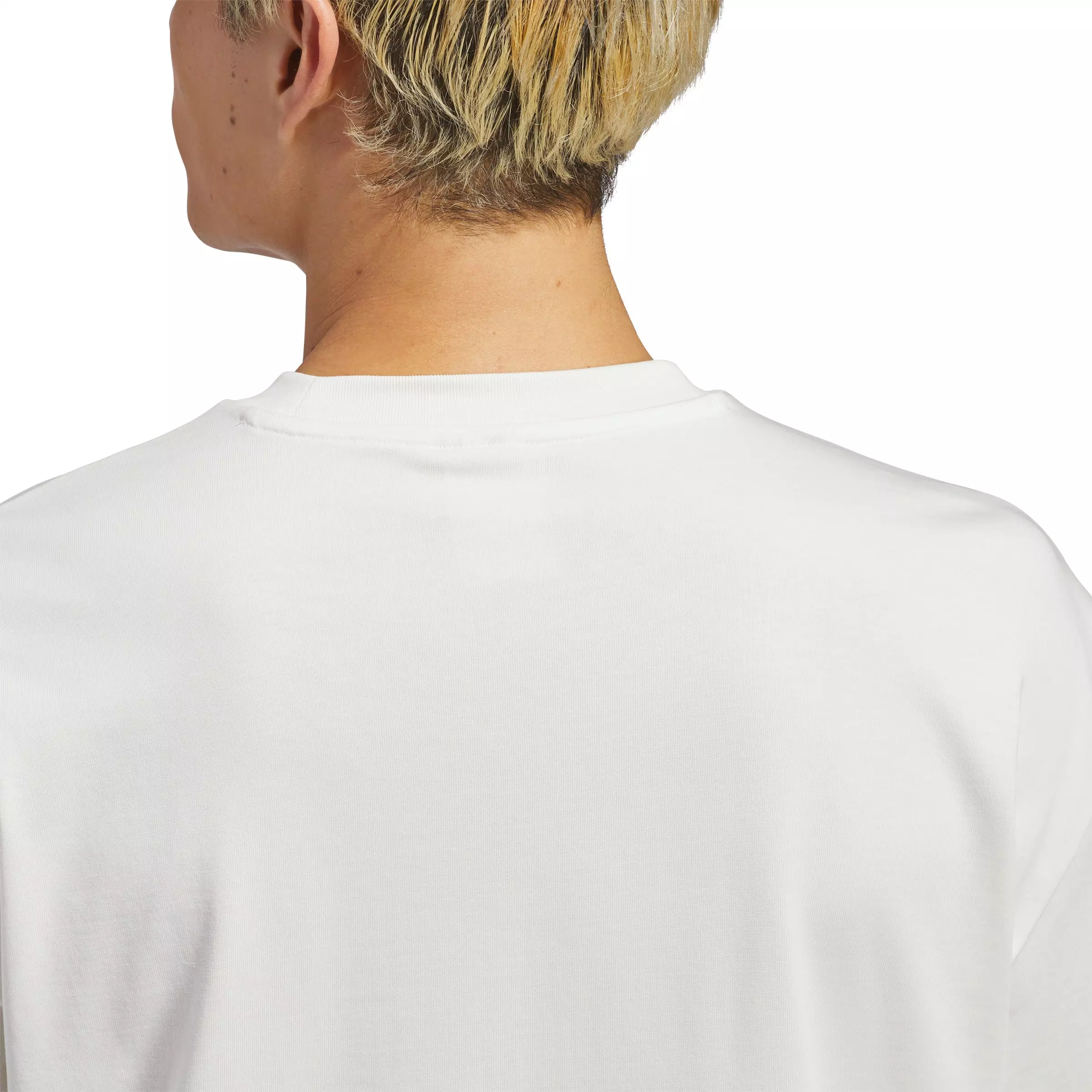 adidas Men's World Wide Hoops Global Basketball T-Shirt - Cream - CREAM