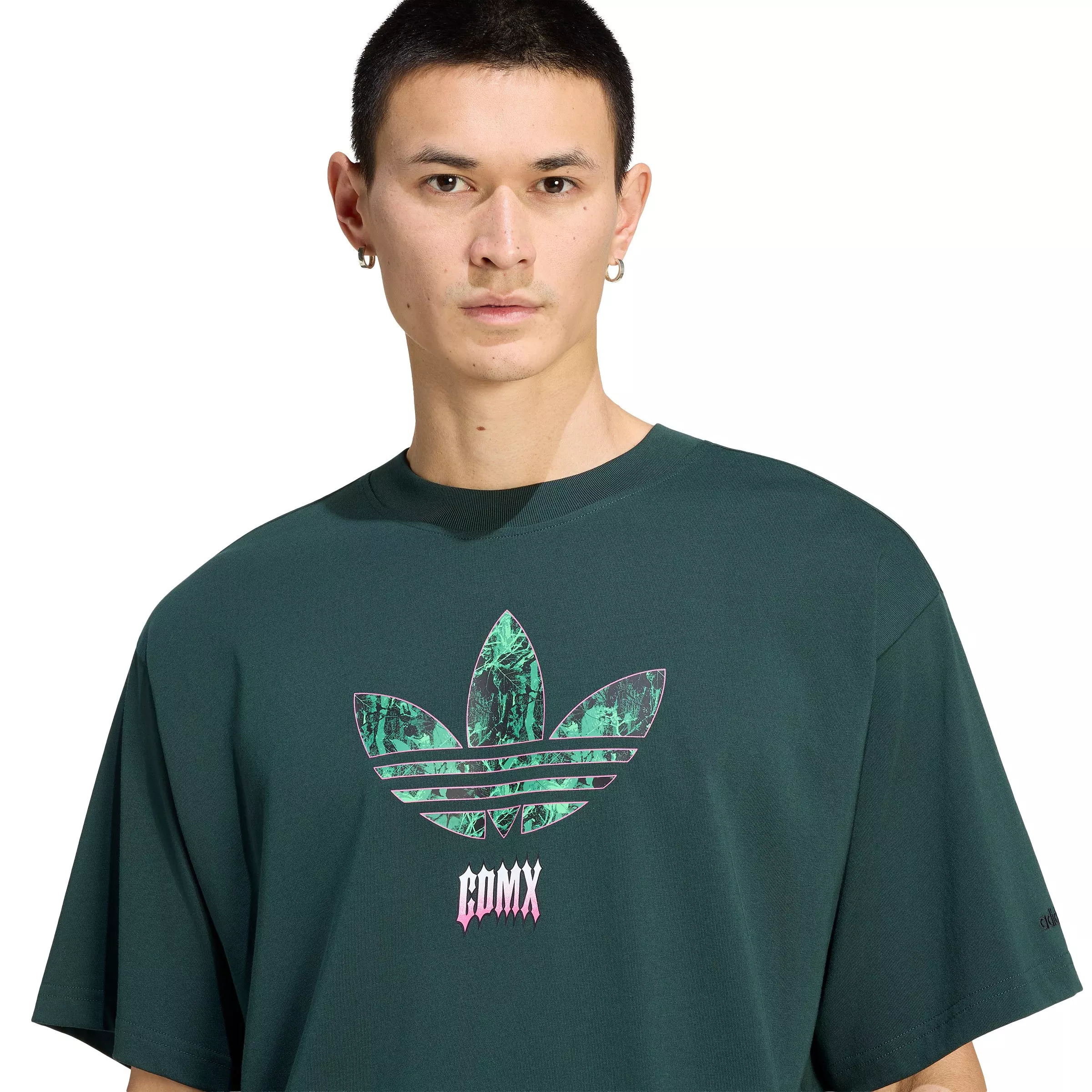 adidas Originals Men's FIFA World Cup 26&trade; Host City Mexico City T-Shirt - Green/Black - GREEN/BLACK