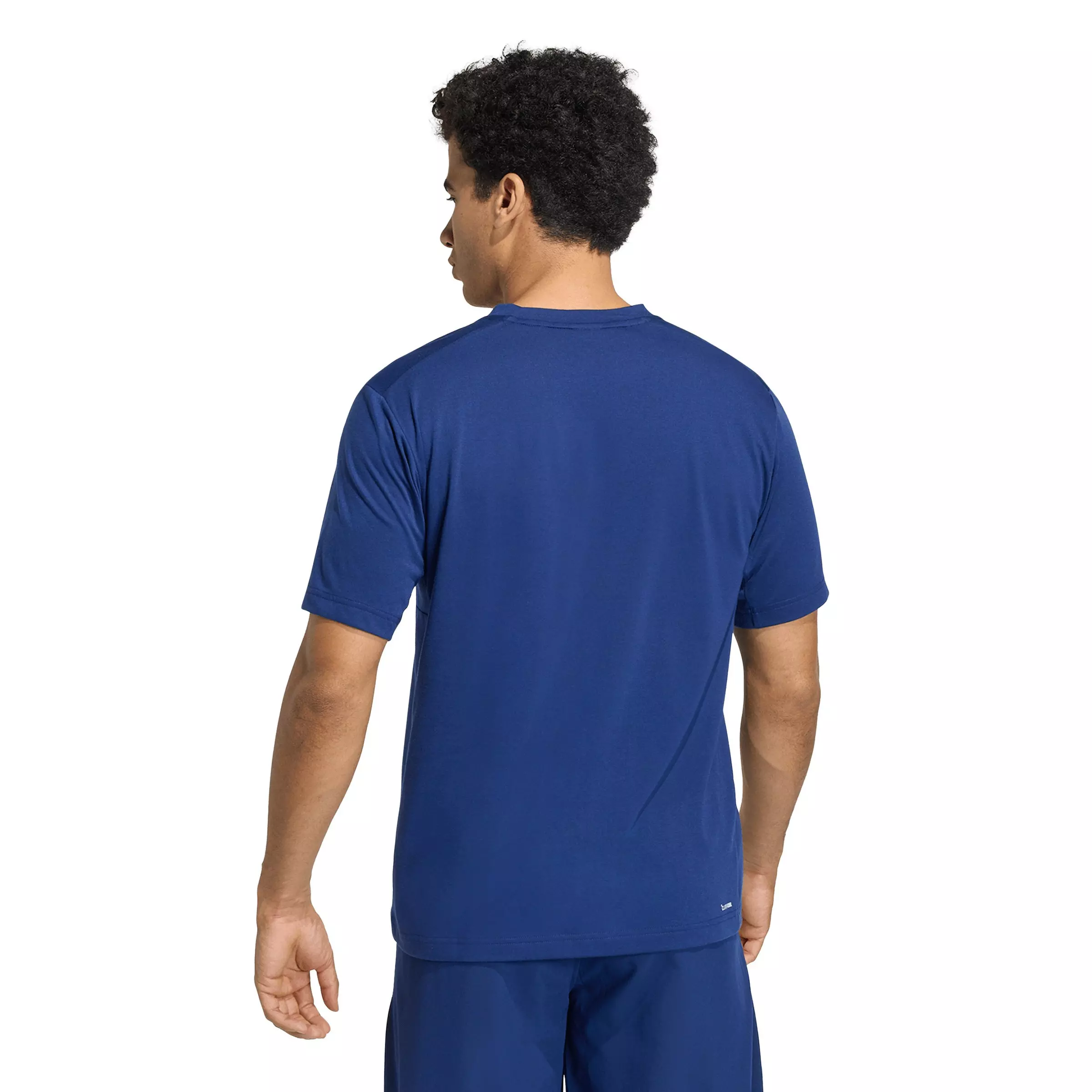 adidas Men's Workout Essentials FeelReady T-Shirt - Dark Blue - DARK BLUE