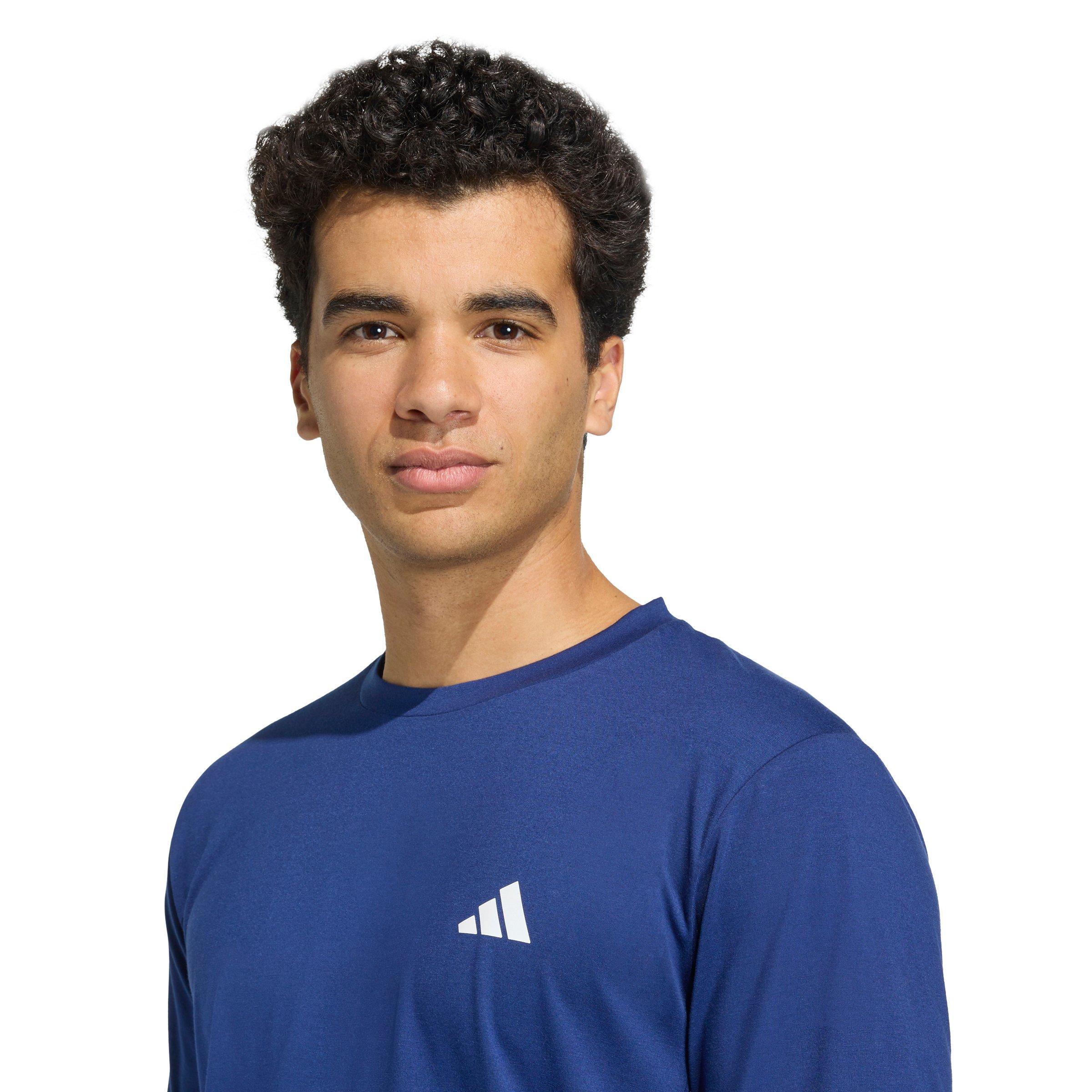 adidas Men's Workout Essentials FeelReady T-Shirt - Dark Blue - DARK BLUE Thumbnail View 3