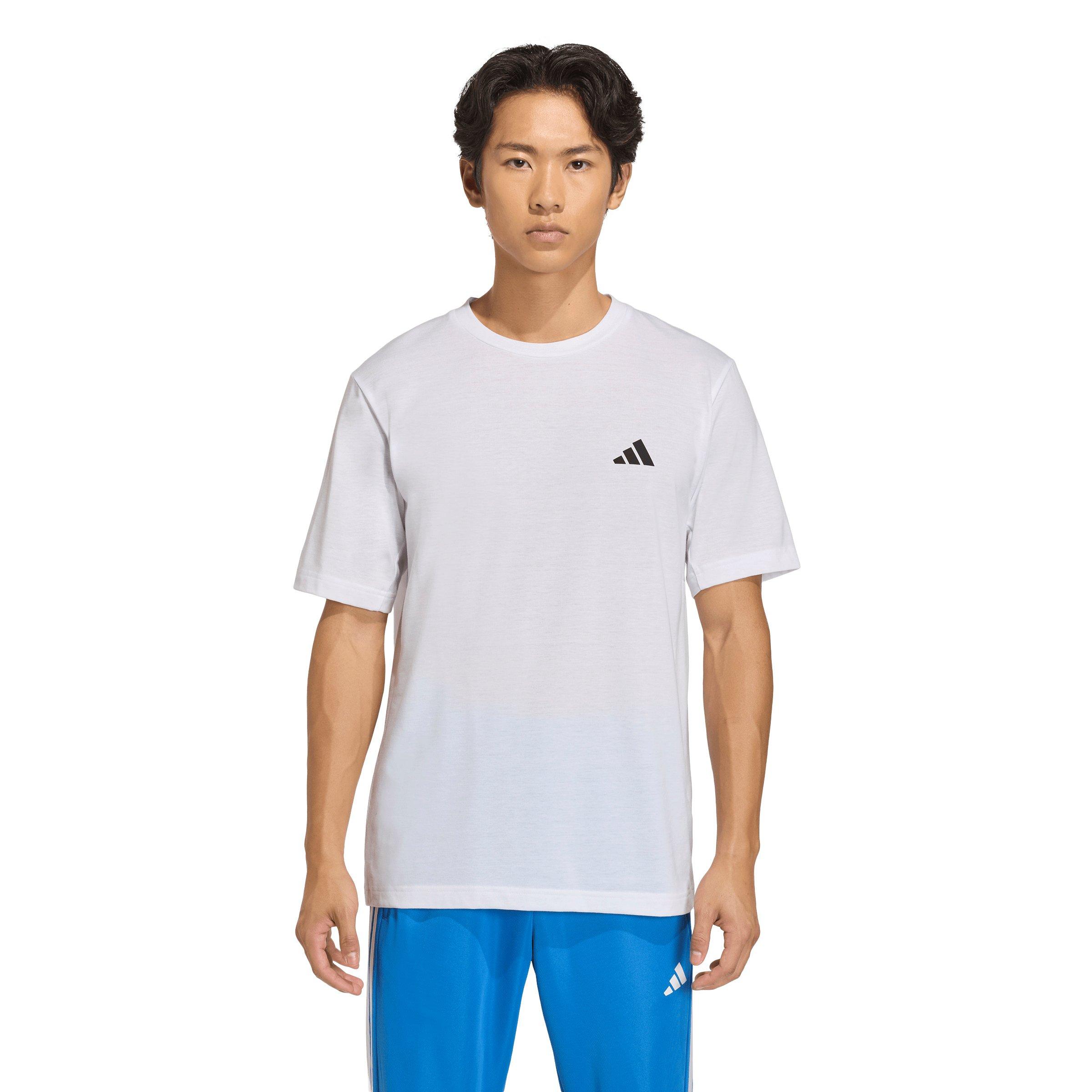 adidas Men's Workout Essentials FeelReady T-Shirt - White - WHITE Thumbnail View 1