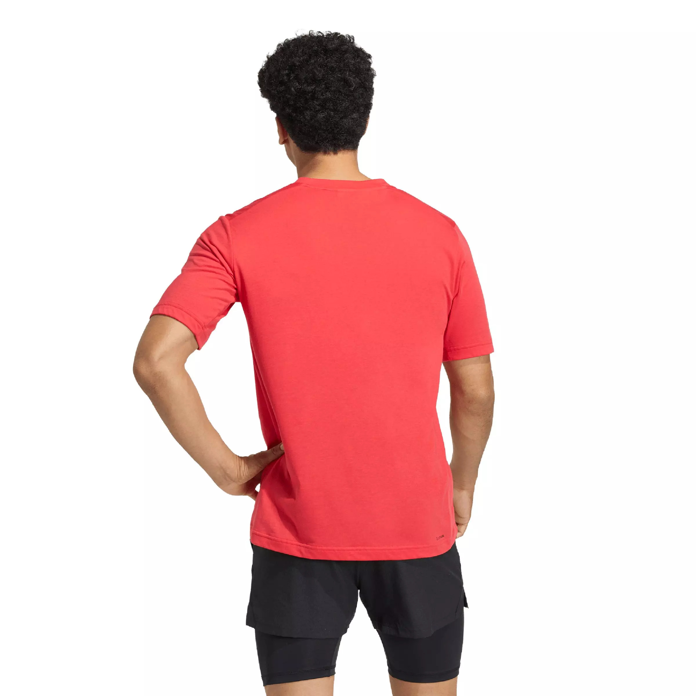 adidas Men's Workout Essentials FeelReady T-Shirt - Red - RED