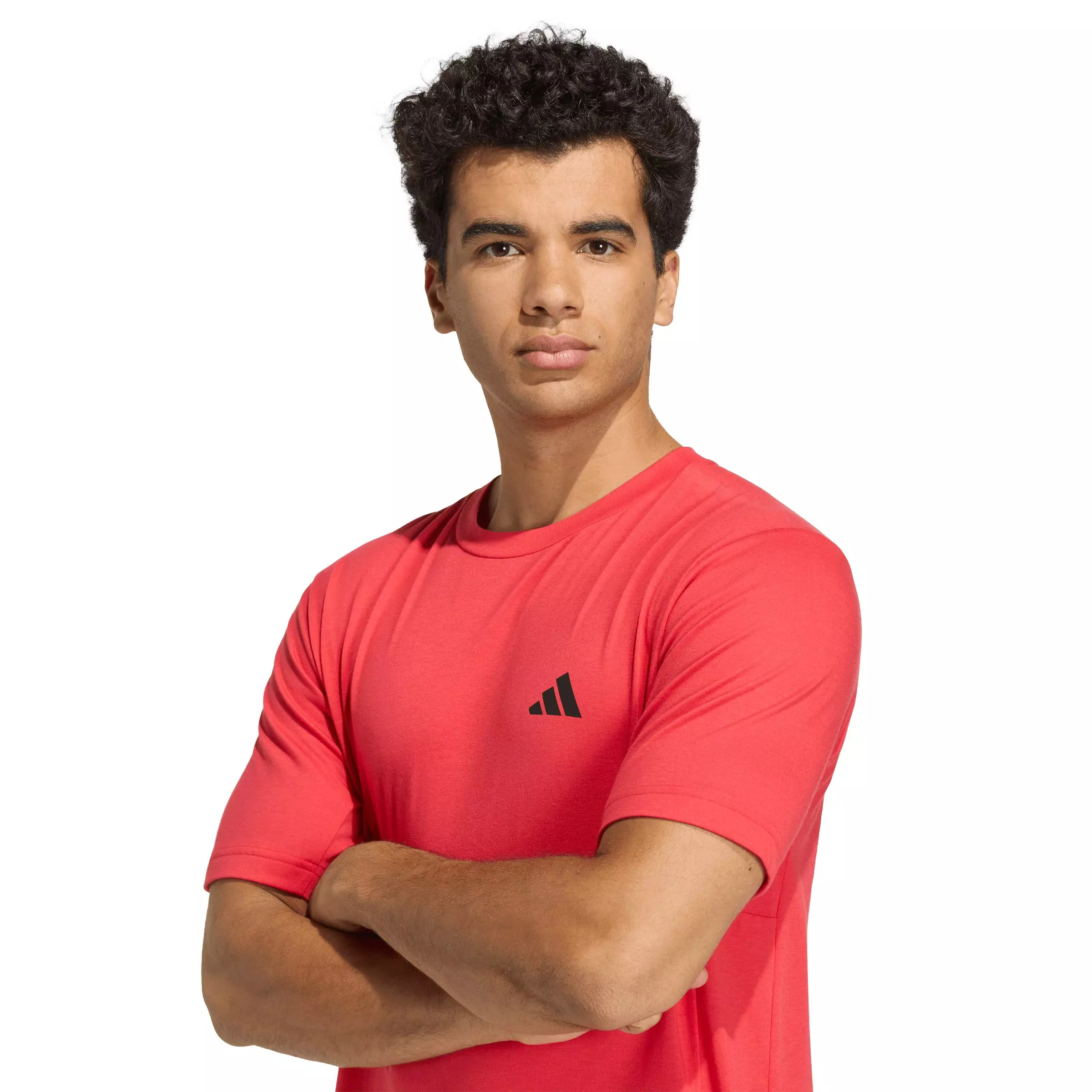 adidas Men's Workout Essentials FeelReady T-Shirt - Red - RED