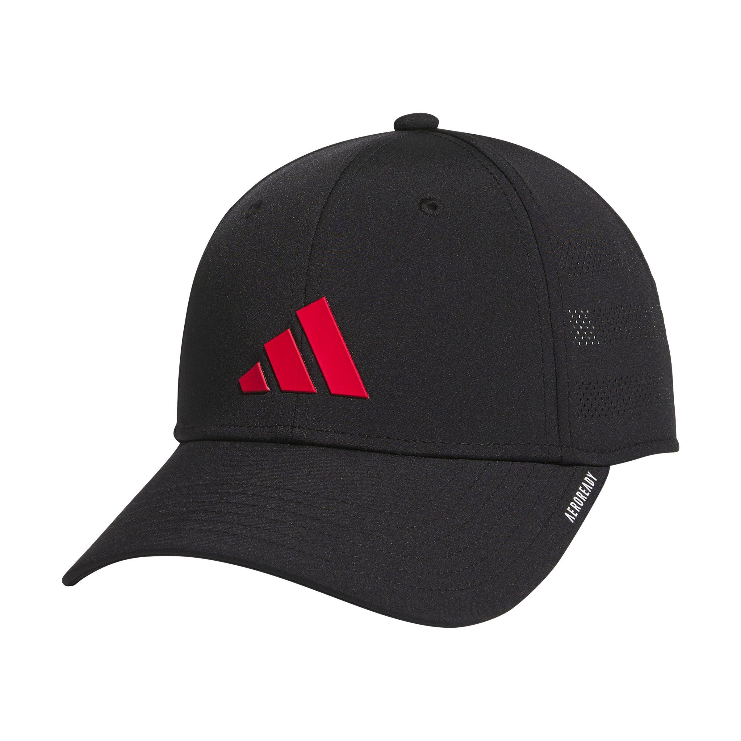 adidas Kids' Game Day Black/Red Snapback Cap