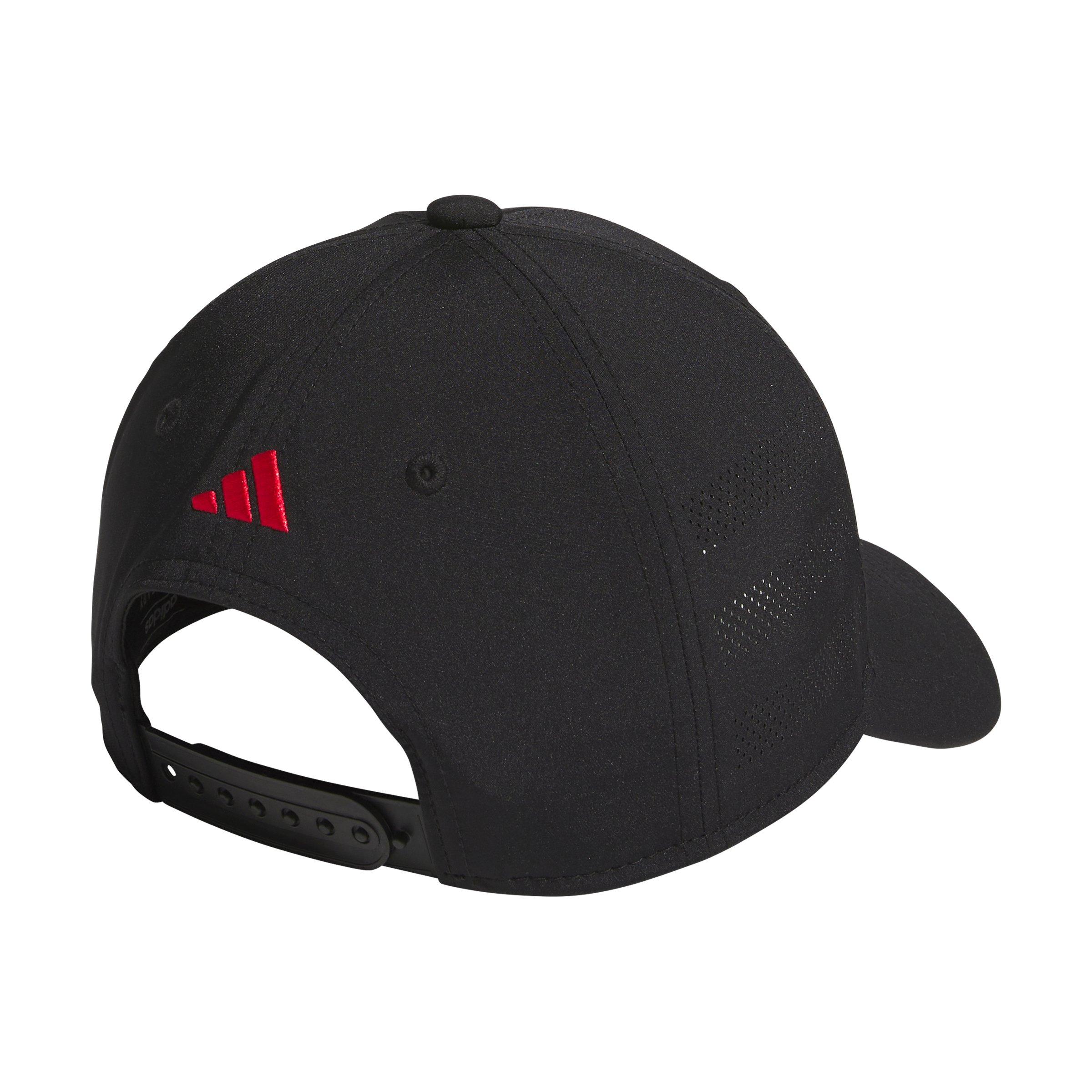 adidas Kids' Game Day Black/Red Snapback Cap