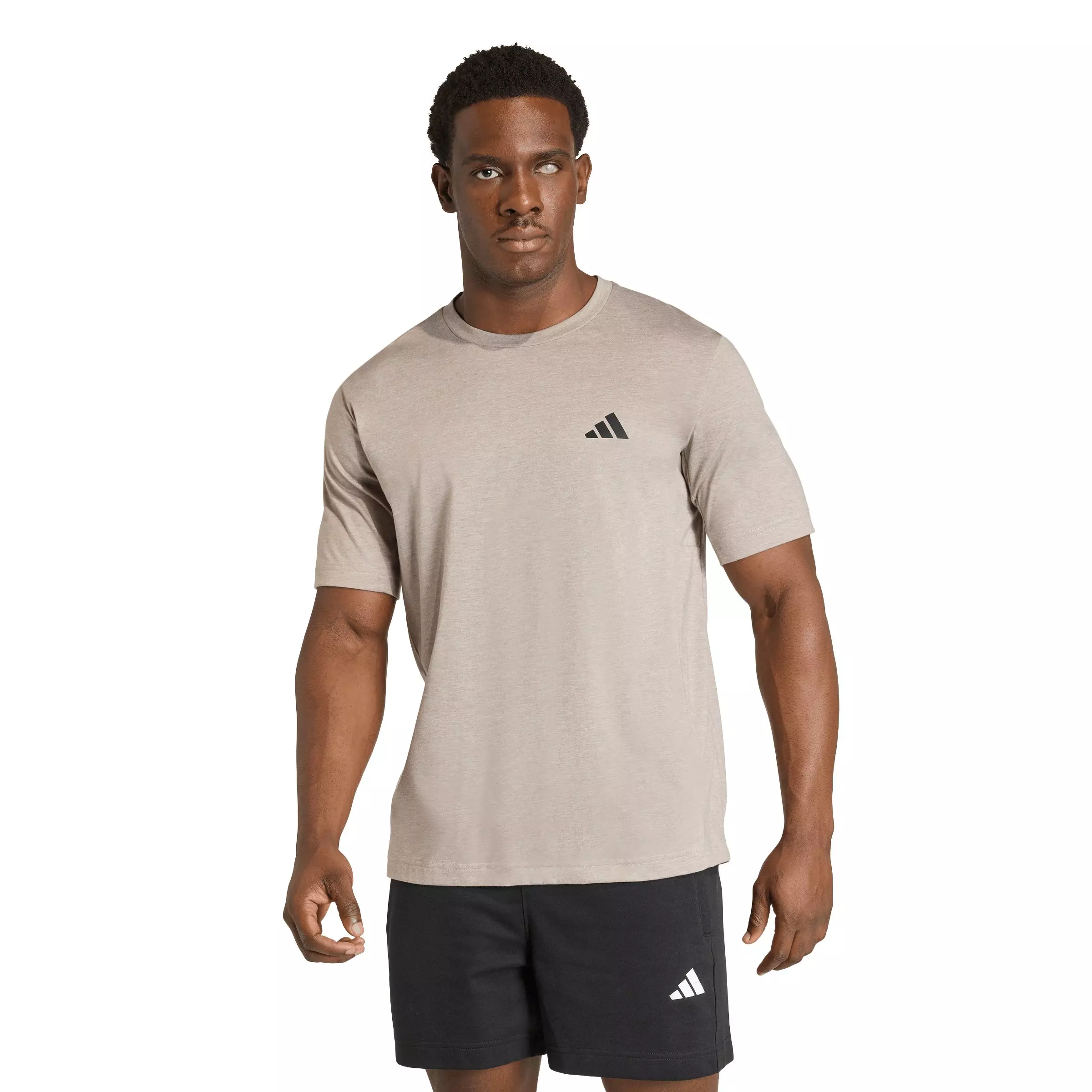 adidas Men's Workout Essentials FeelReady T-Shirt - Grey - GREY