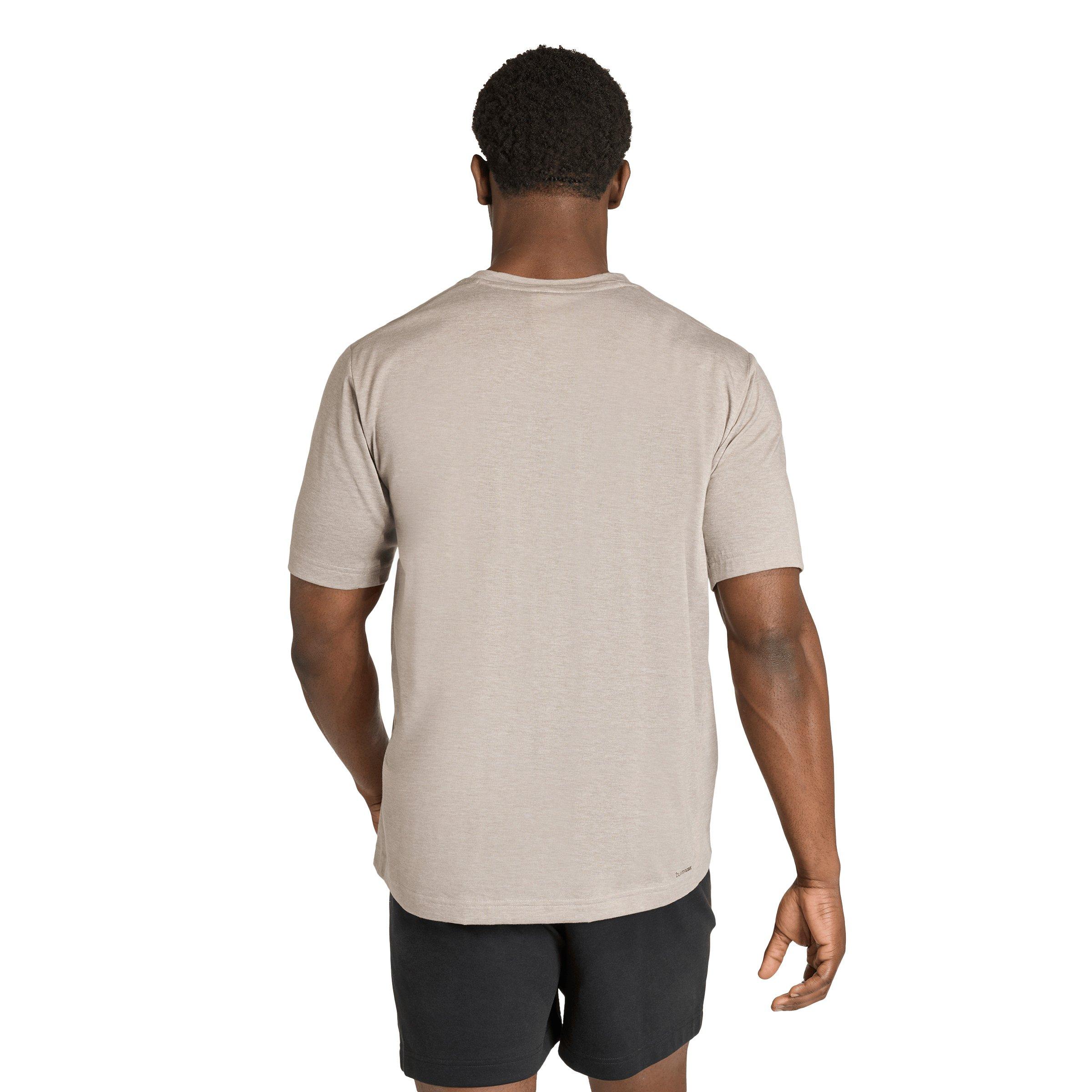 adidas Men's Workout Essentials FeelReady T-Shirt - Grey - GREY Thumbnail View 2