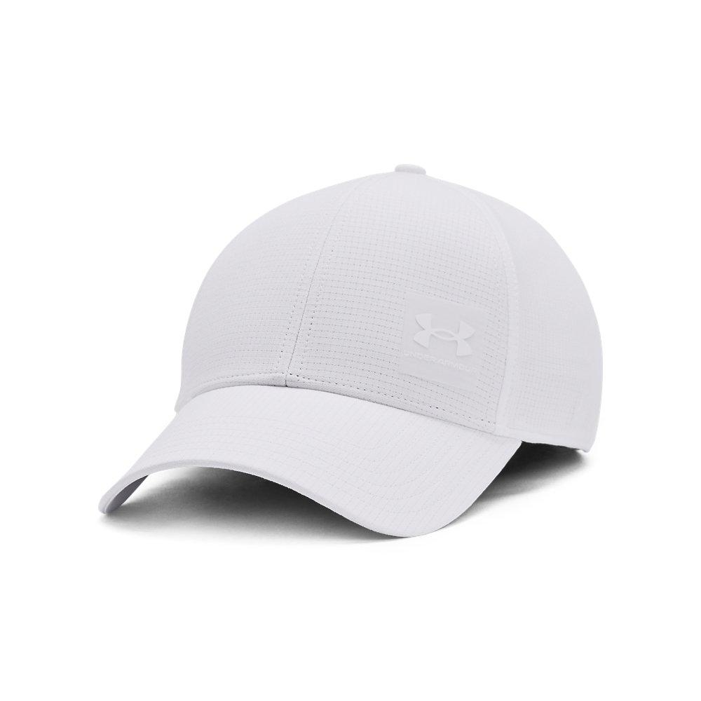 Under Armour Men's ArmourVent Stretch Fit Cap -White - WHITE Thumbnail View 1