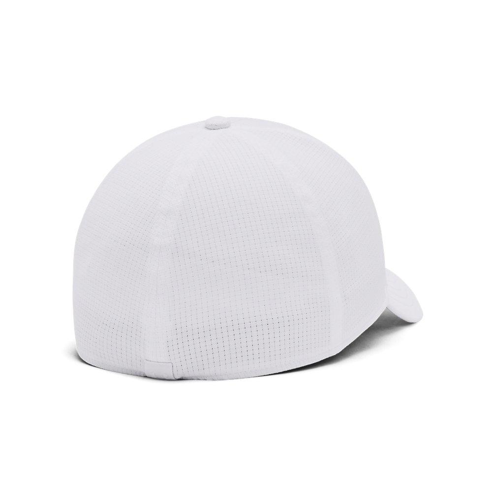 Under Armour Men's ArmourVent Stretch Fit Cap -White - WHITE Thumbnail View 2