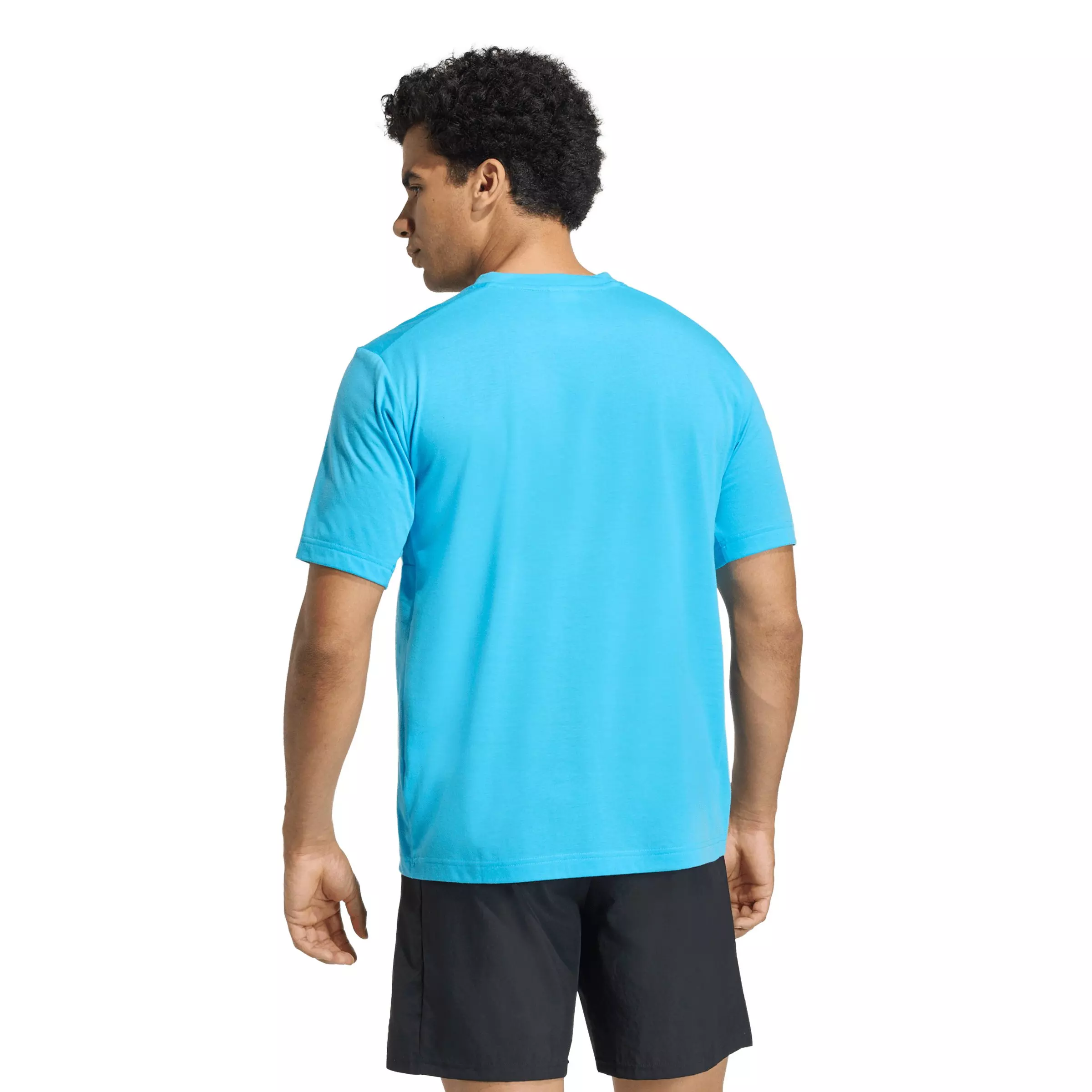 adidas Men's Workout Essentials FeelReady T-Shirt - Aqua - AQUA
