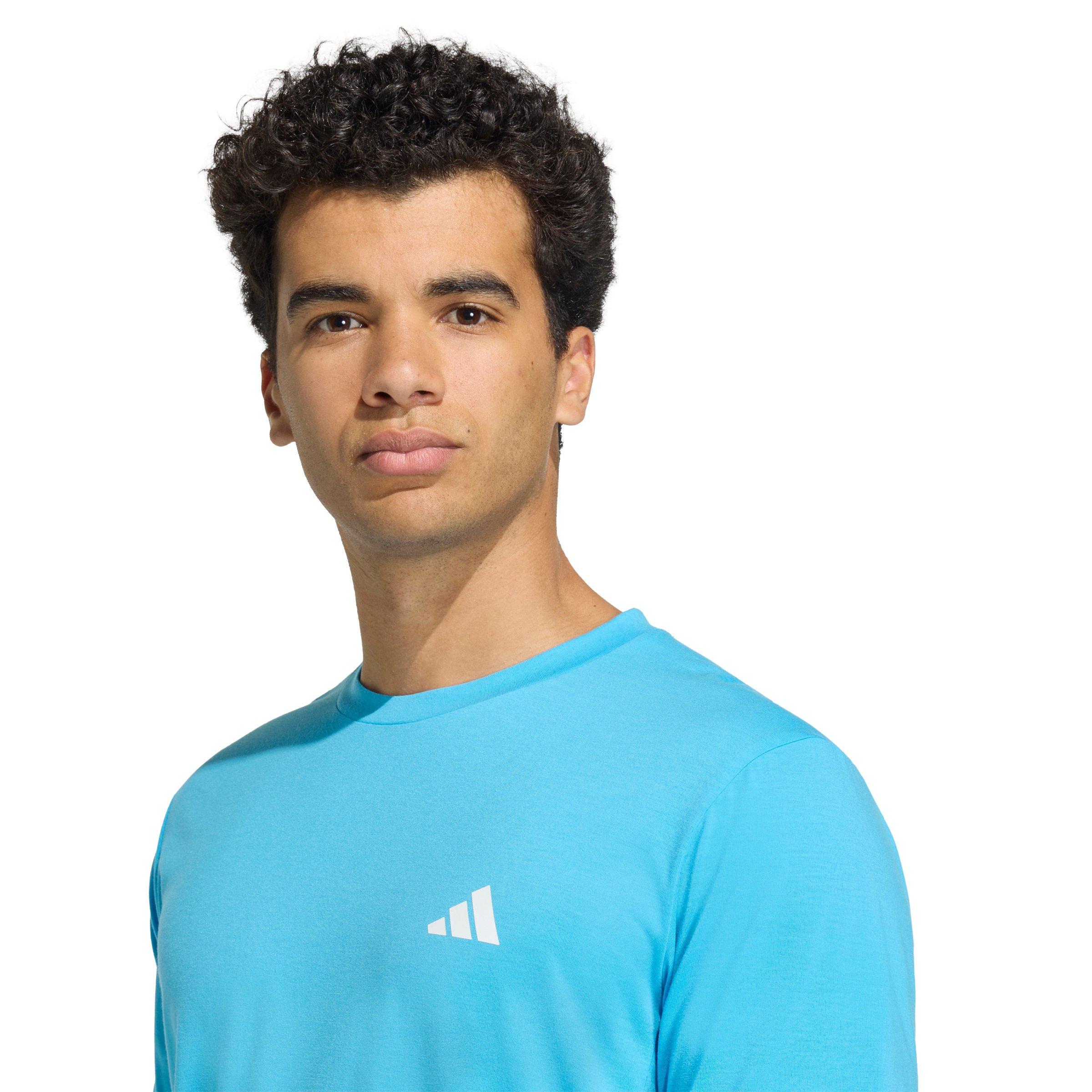 adidas Men's Workout Essentials FeelReady T-Shirt - Aqua - AQUA Thumbnail View 3