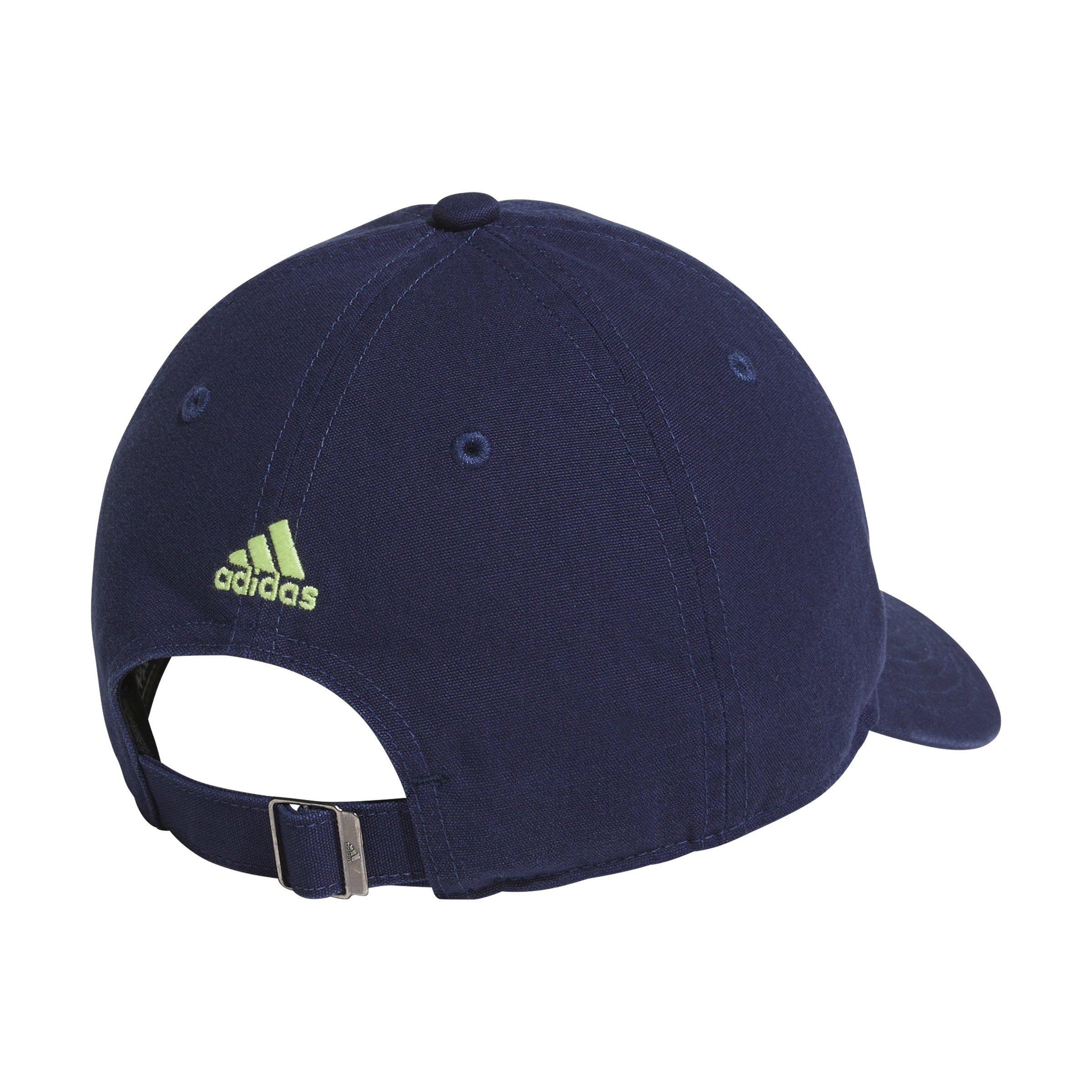 adidas Kids' Ultimate Navy/Lime Hat