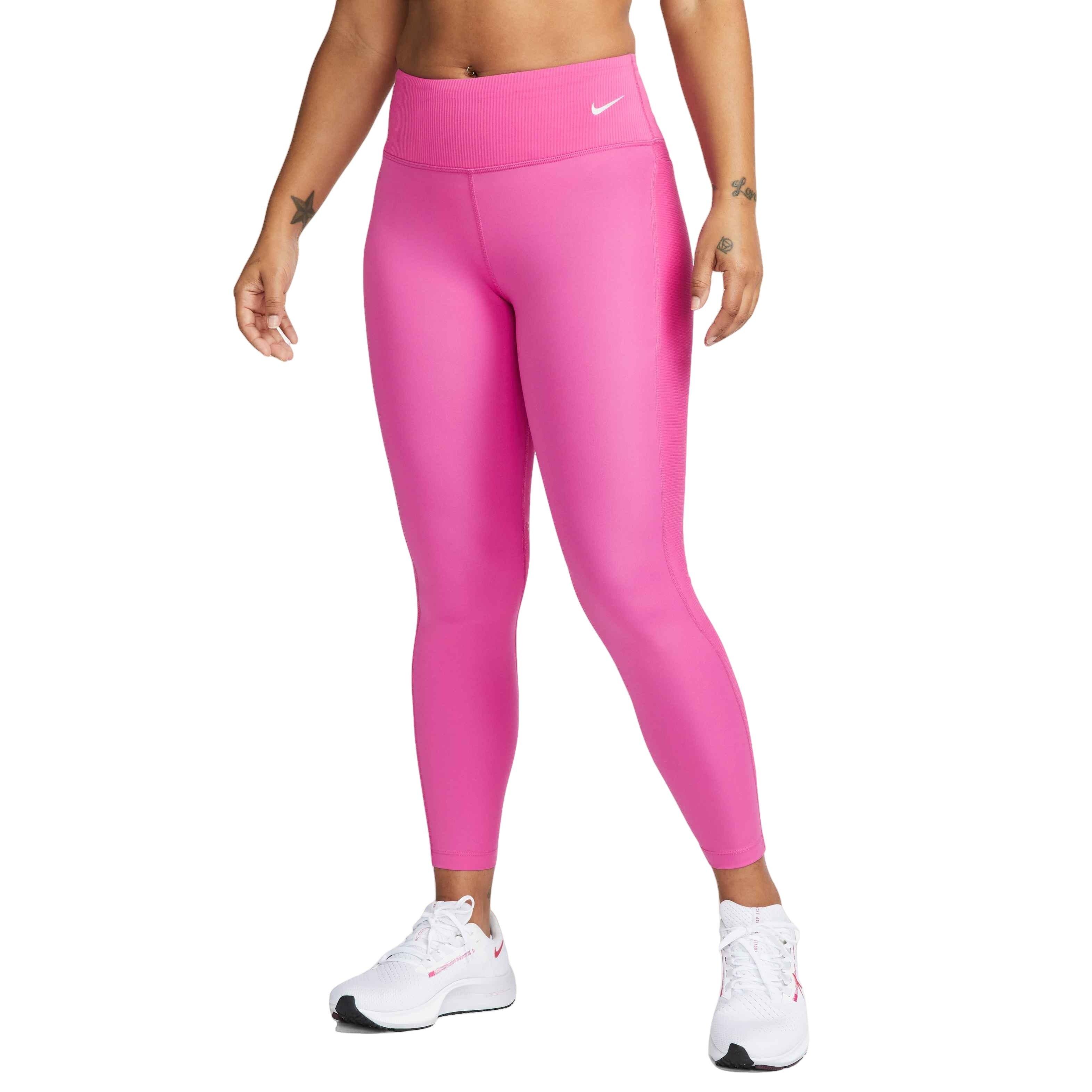 Womens Nike Air Fast Mid-Rise 7/8 Running Leggings with Pockets