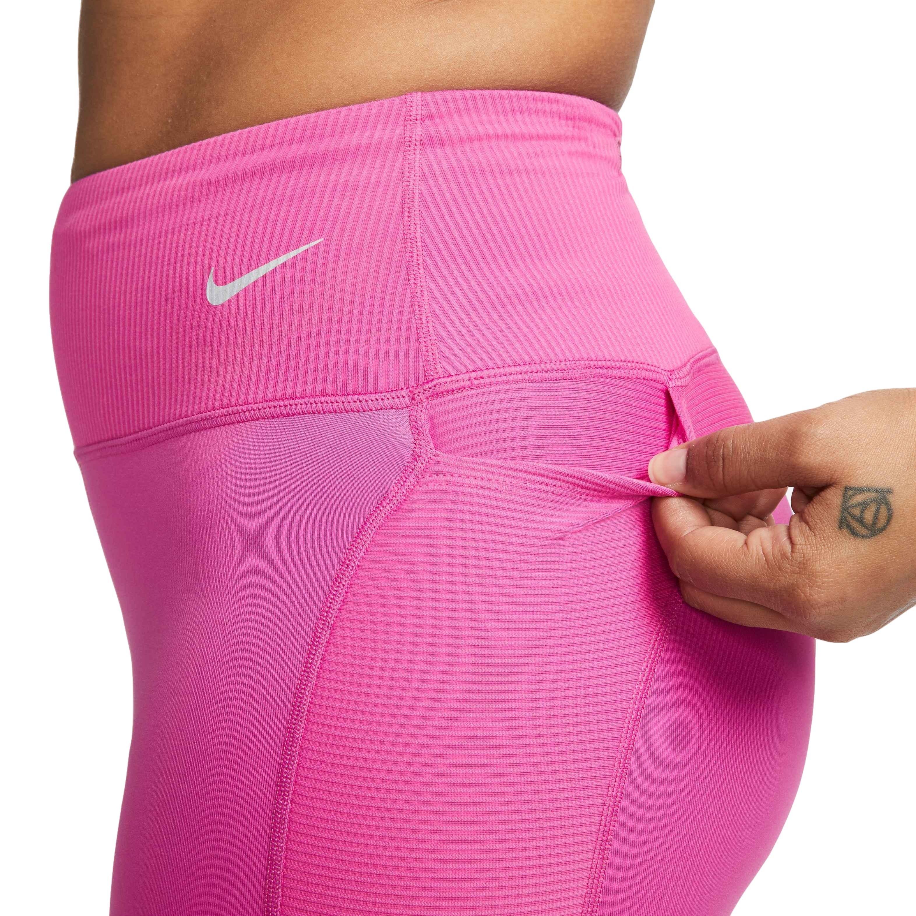 Nike Air Fast Women's Mid-Rise 7/8 Running Leggings with Pockets.