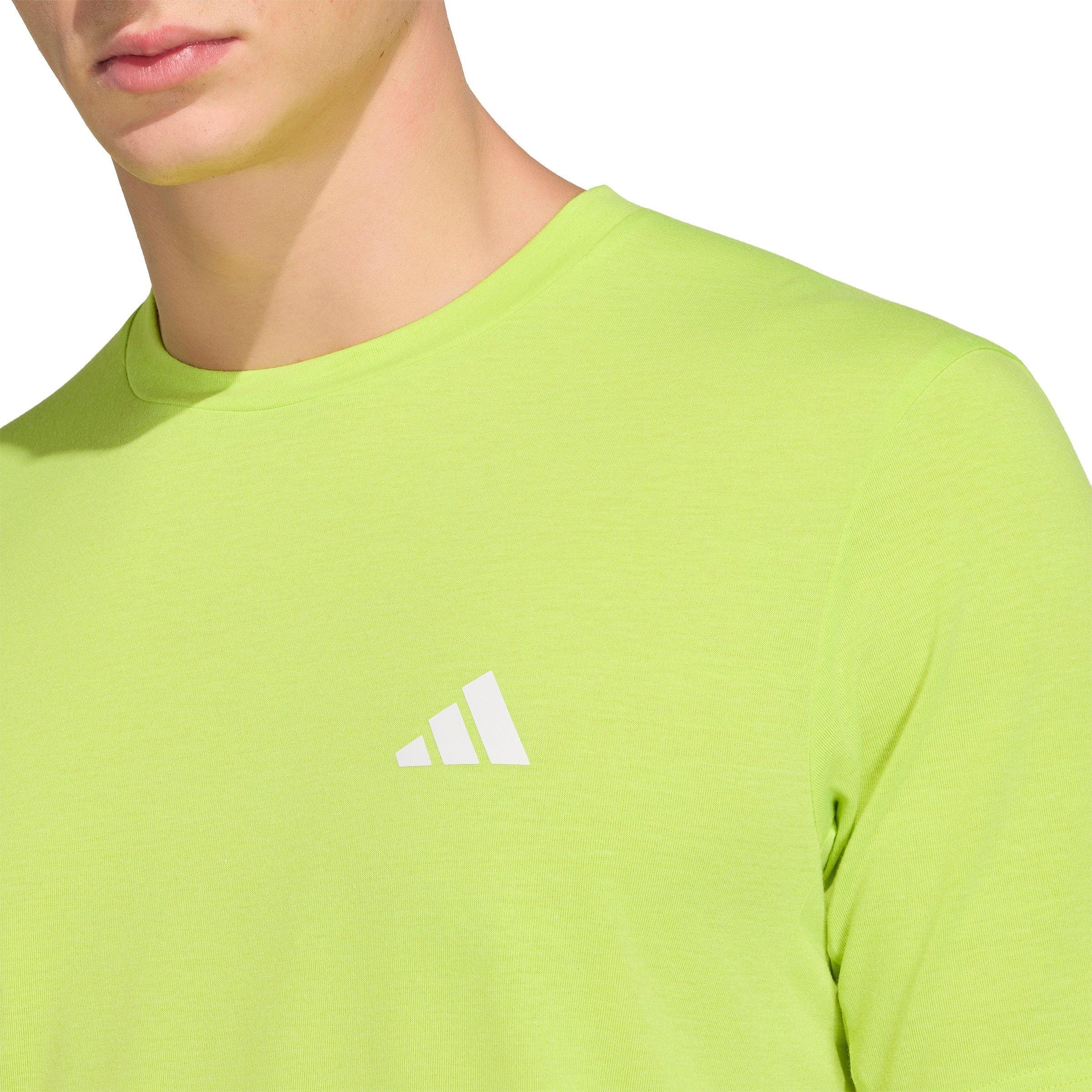adidas Men's Workout Essentials FeelReady T-Shirt - Yellow - YELLOW Thumbnail View 3