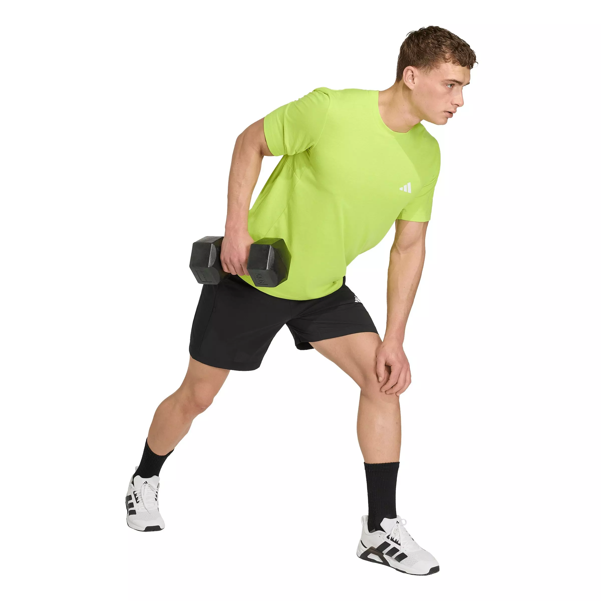 adidas Men's Workout Essentials FeelReady T-Shirt - Yellow - YELLOW