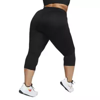 Nike Women's​ Dri-FIT Go Firm-Support Hight-Waisted Cropped Leggings  w/Pockets-Black - Hibbett