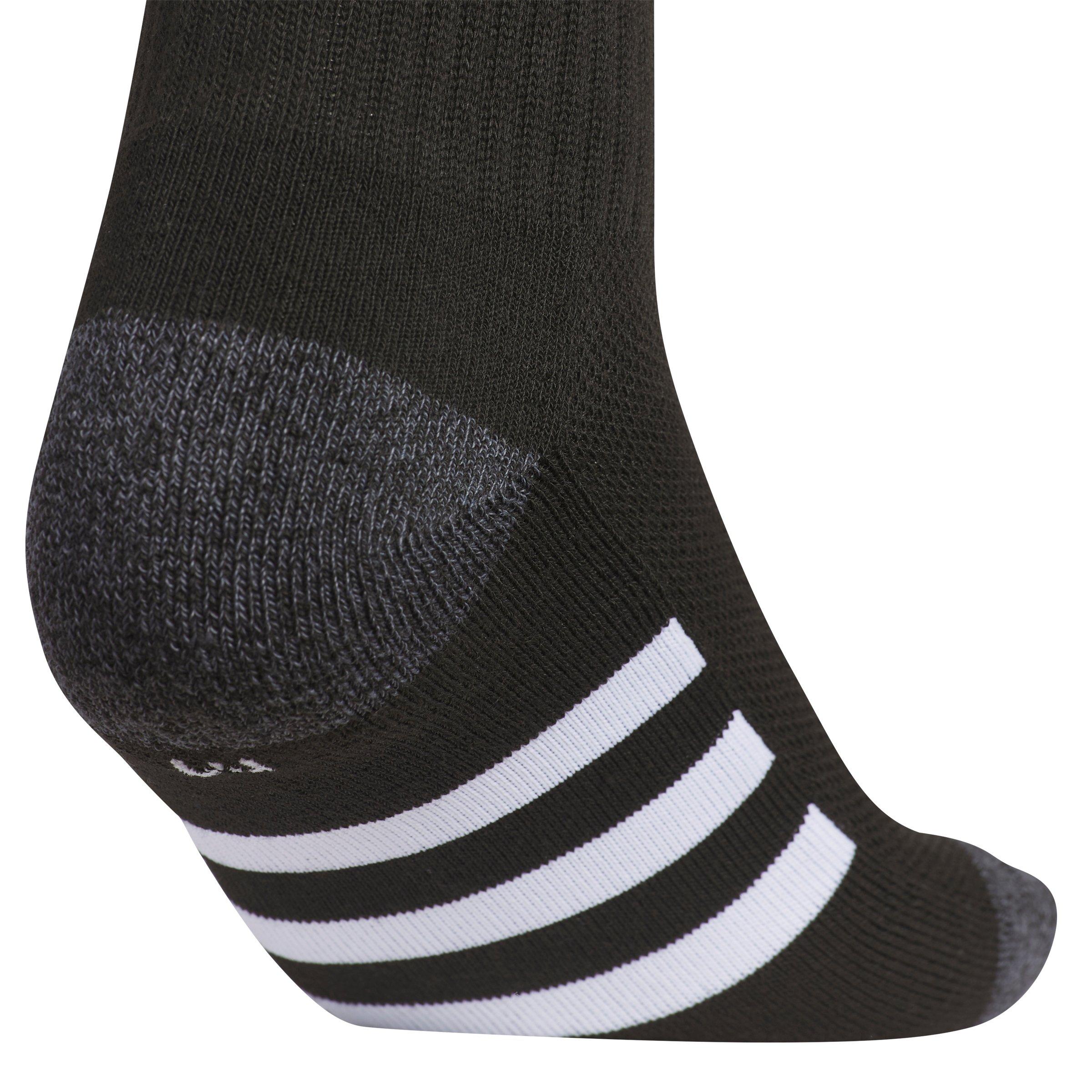 adidas Kids' Athletic Cushioned 6-Pack Black/White Crew Socks