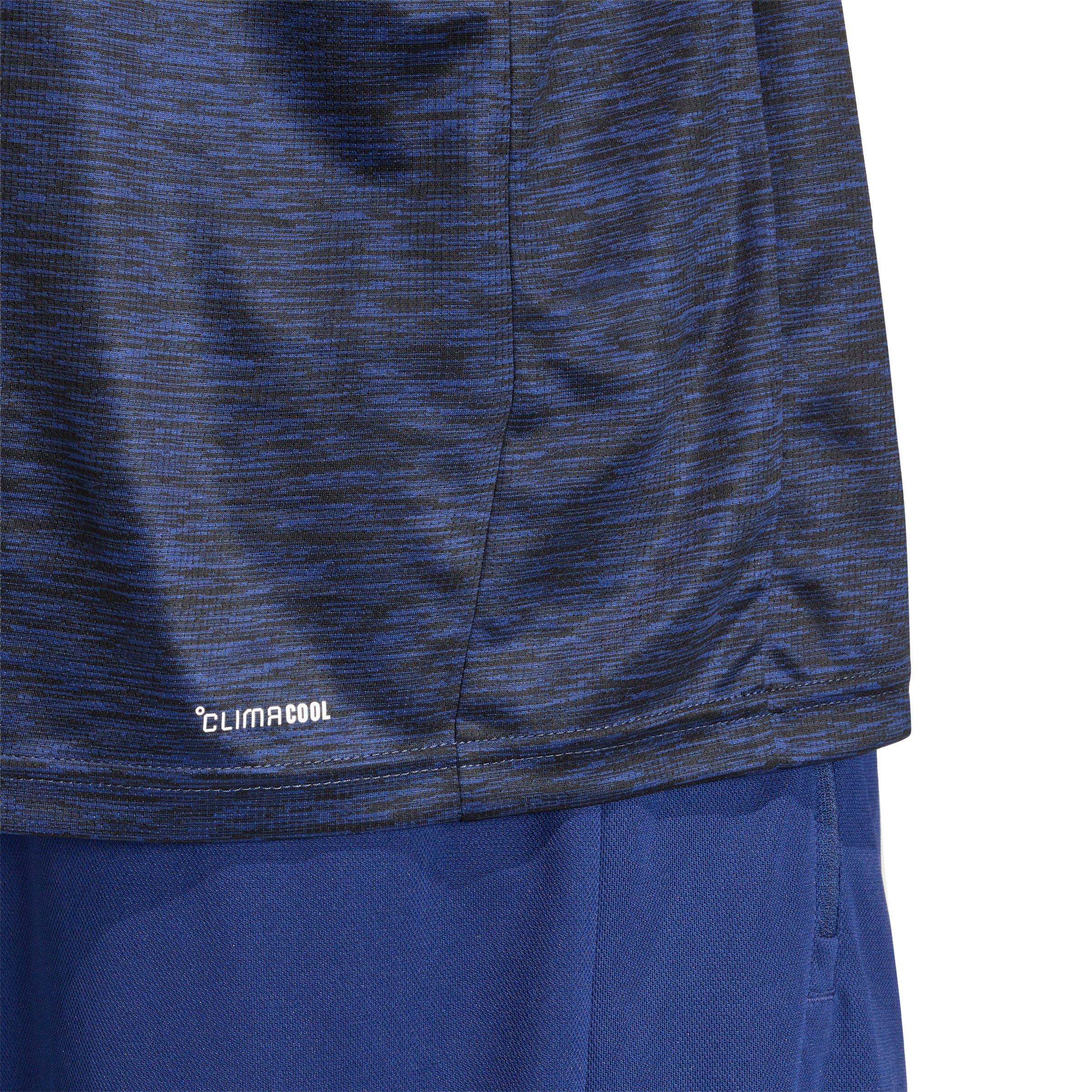 adidas Men's Workout Essentials Brandlove T-Shirt - Dark Blue - DARK BLUE Thumbnail View 3