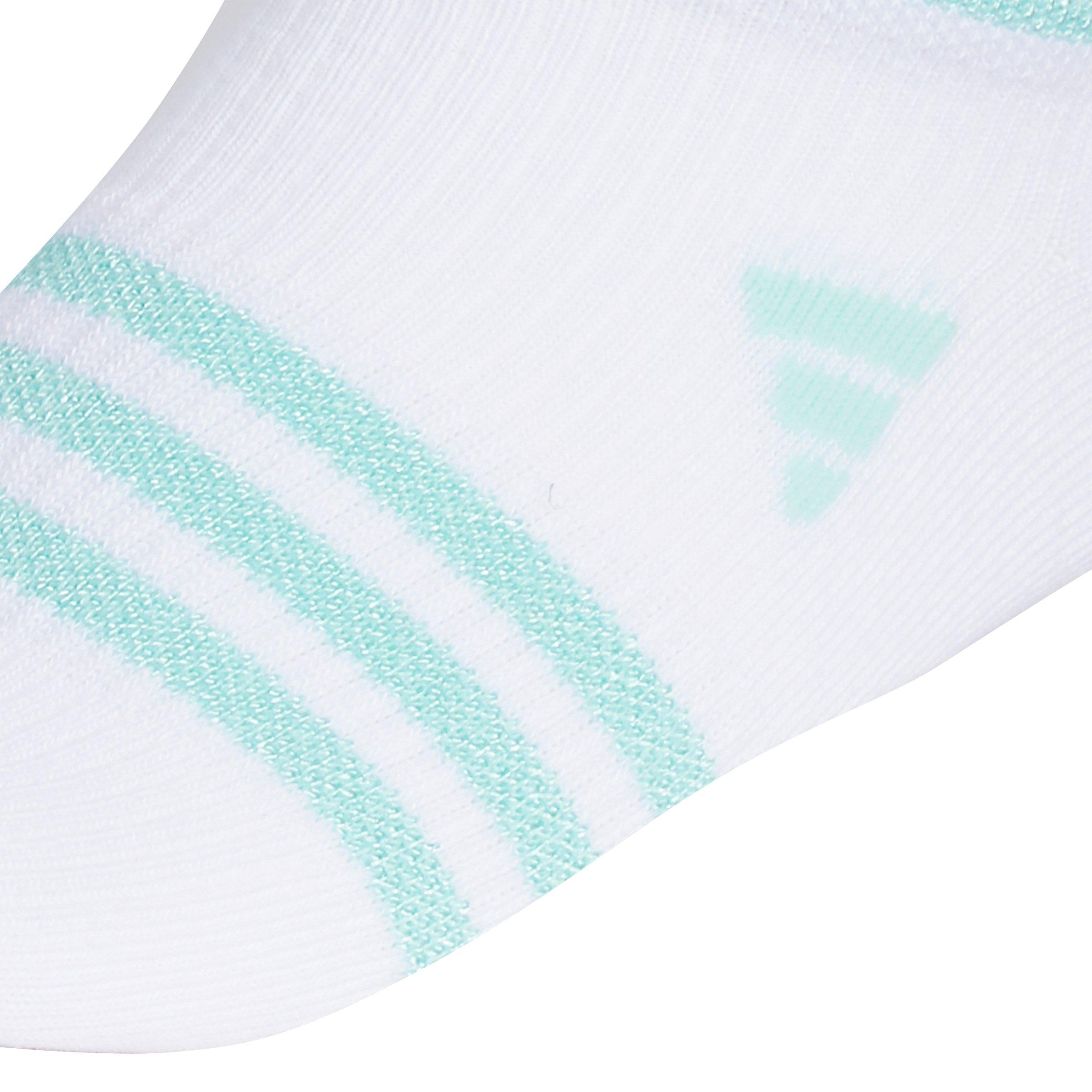 adidas Kids' Superlite 3.0 6-Pack No-Show Grey/Black/White Socks