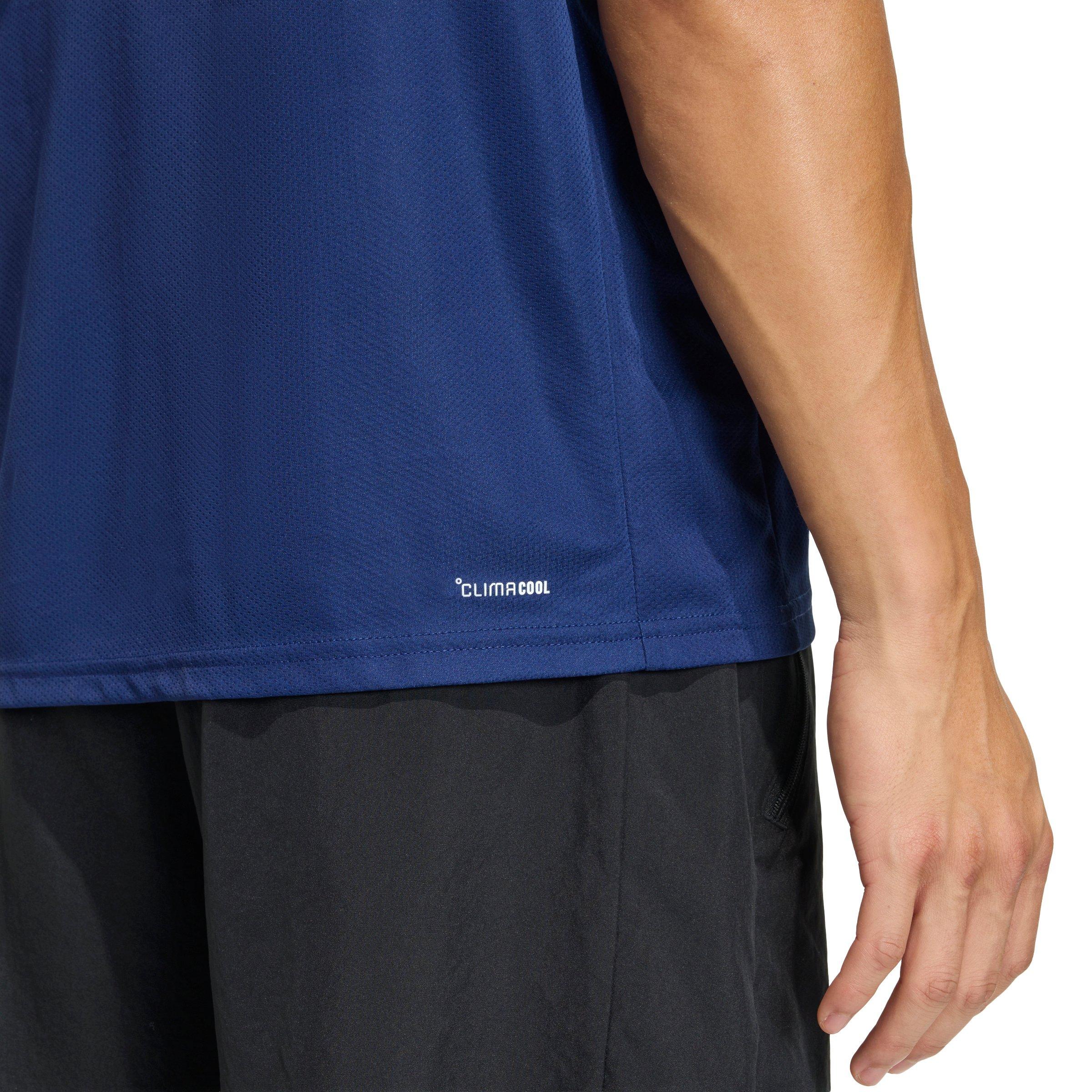 adidas Men's Workout Essentials Base T-Shirt - Dark Blue - DARK BLUE Thumbnail View 4