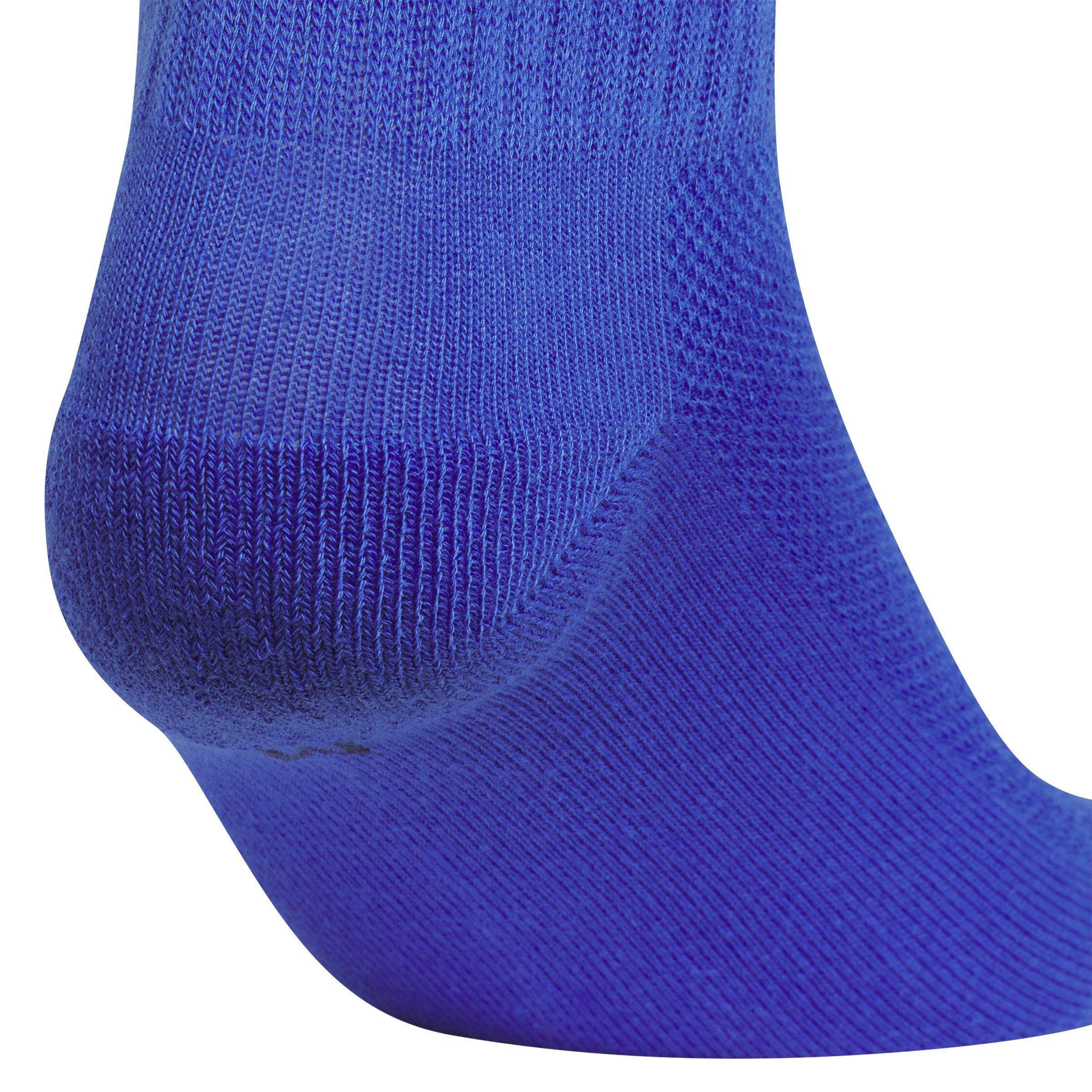 adidas Kids' Cushioned Mixed 2.0 6-Pack Grey/White/Blue Crew Socks