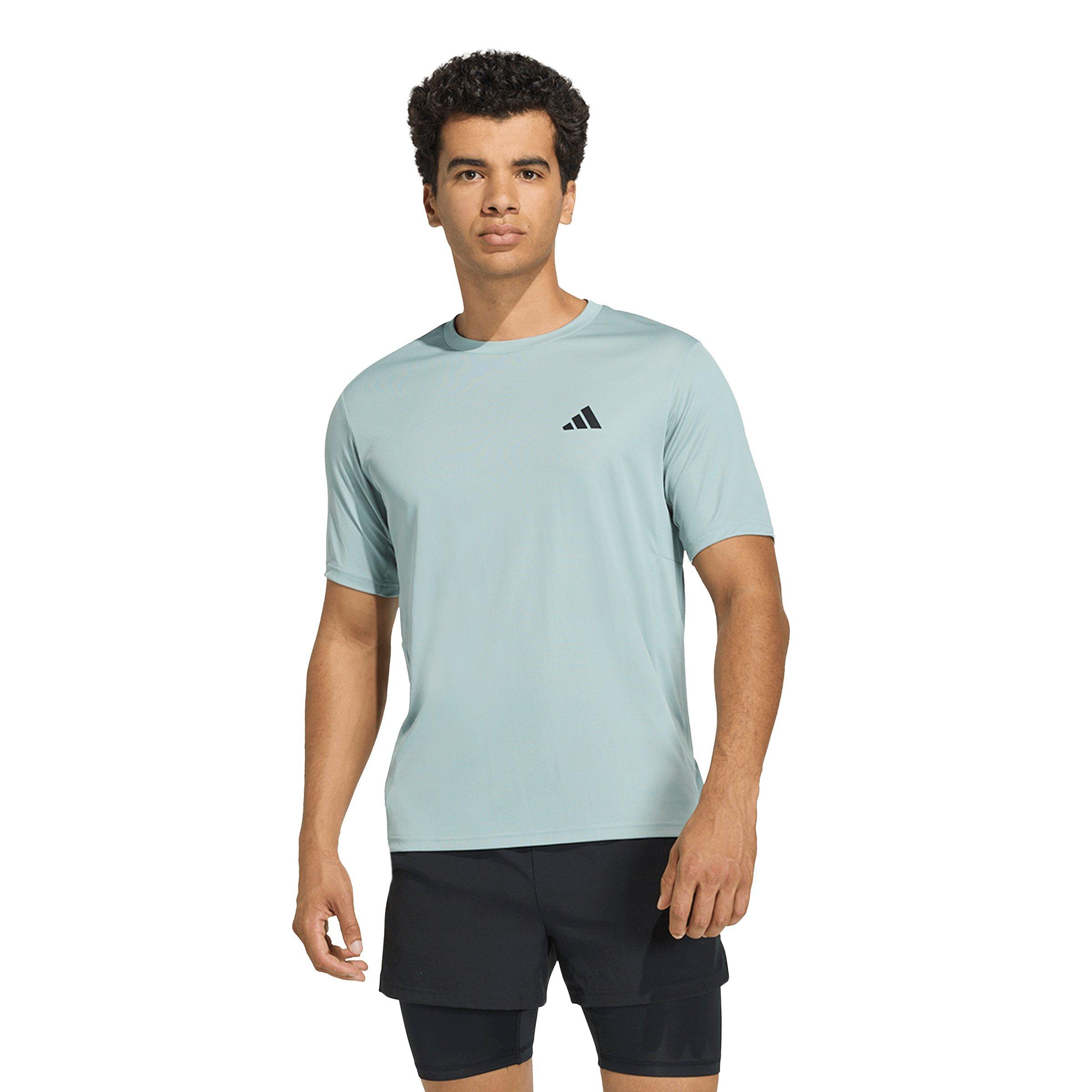 adidas Men's Workout Essentials Base T-Shirt - Green - GREEN Thumbnail View 1