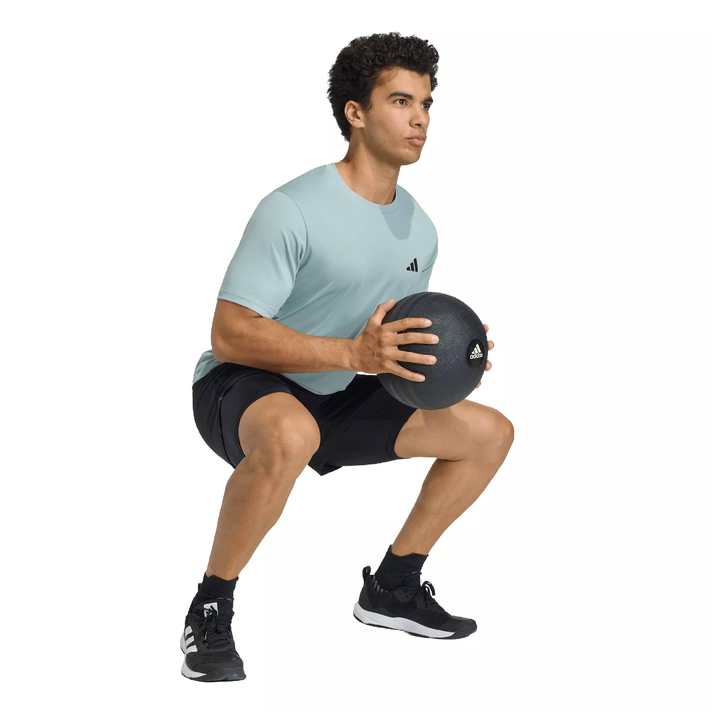 adidas Men's Workout Essentials Base T-Shirt - Green - GREEN