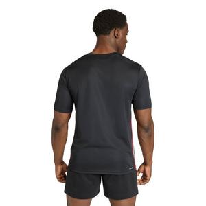 adidas Men's Workout Essentials Base 3-Stripes T-Shirt - Black/Green