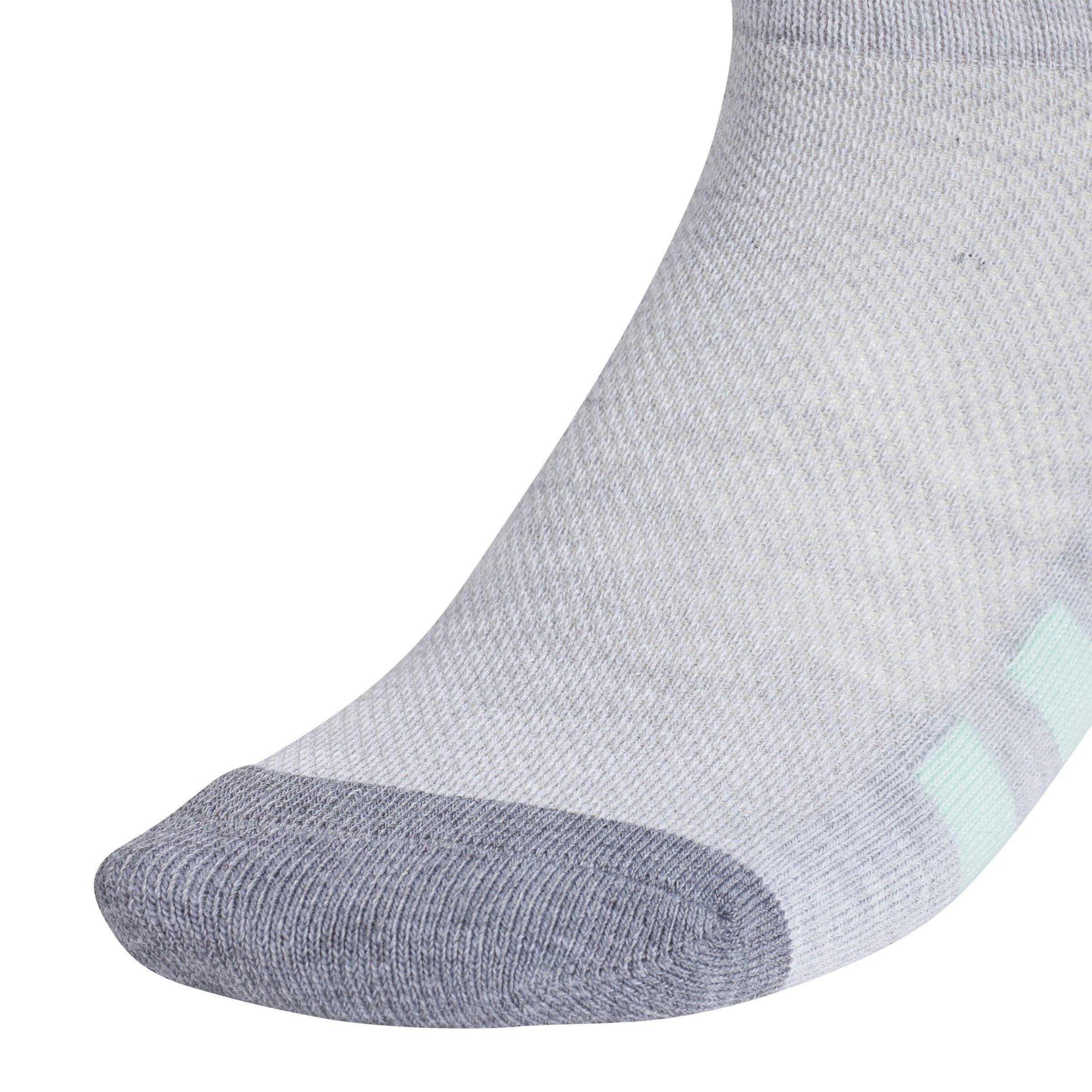 adidas Kids' Athletic Cushioned 6-Pack Quarter Multi Color Socks