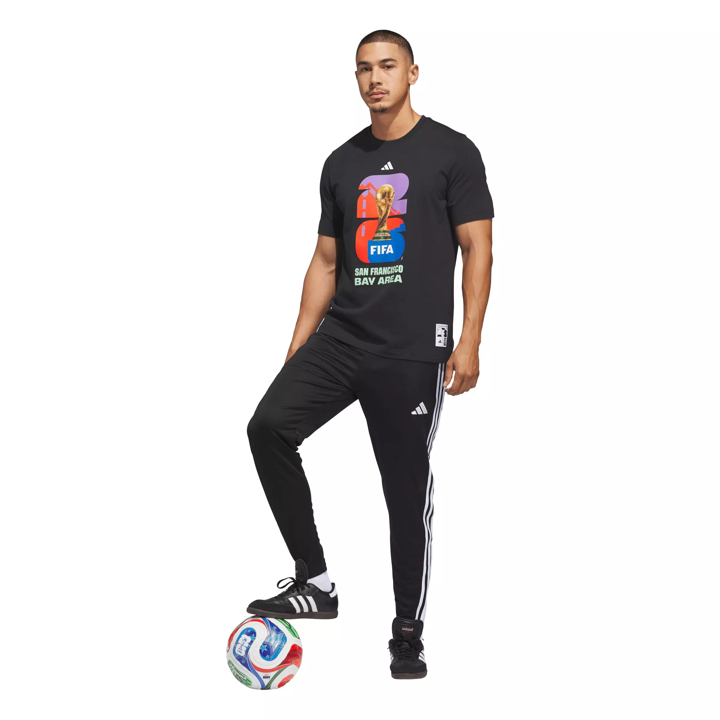 adidas Men's FIFA World Cup 26&trade; Host City San Francisco Bay Area Graphic T-Shirt - Black - BLACK