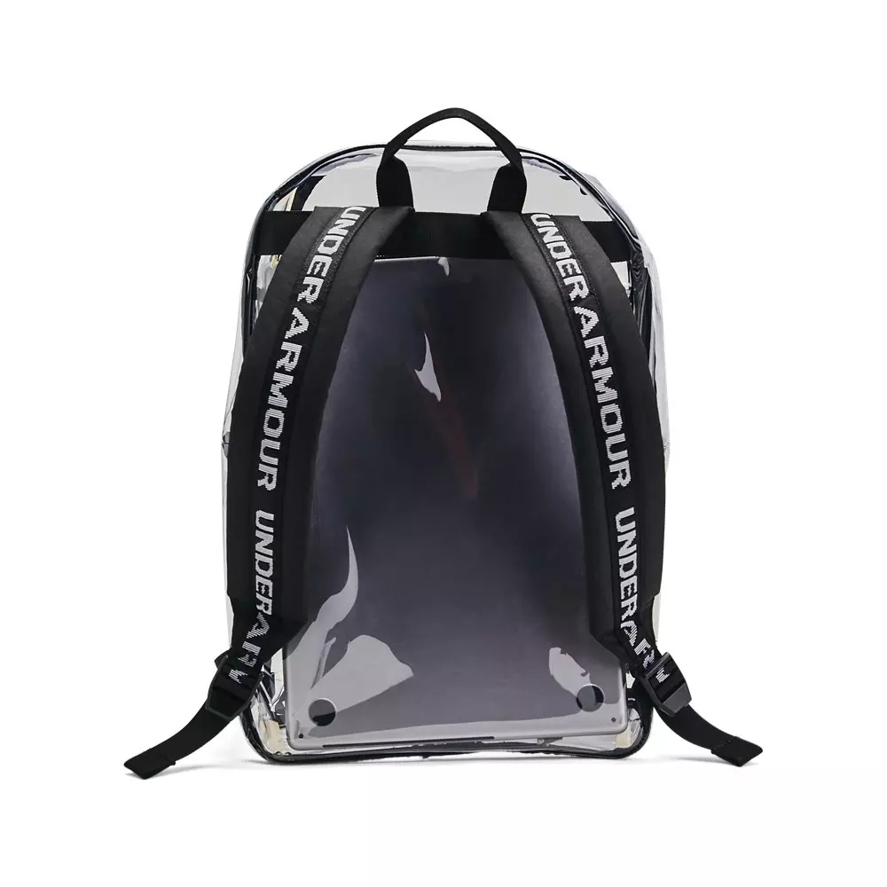 Under Armour Essential Clear Backpack-Clear - Black