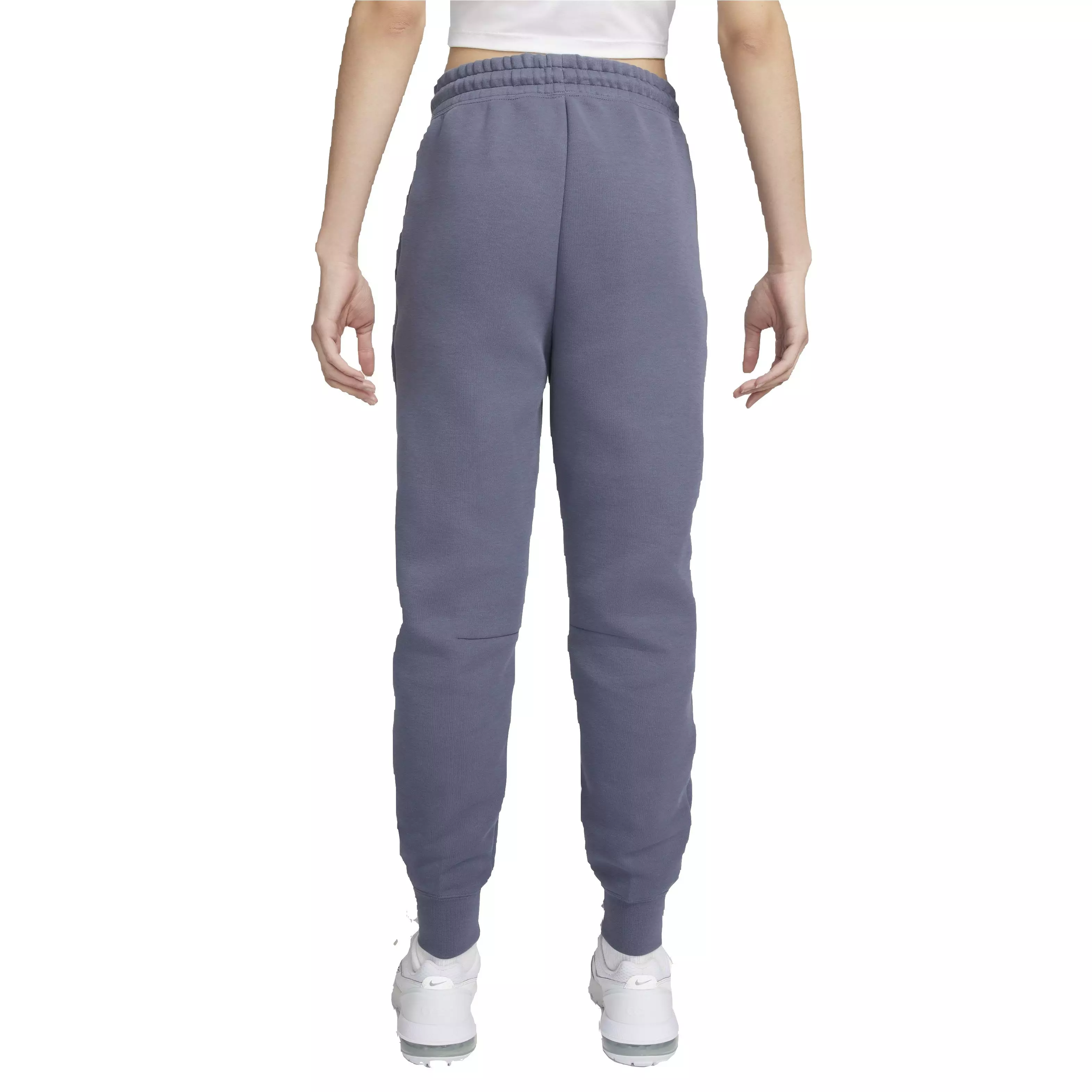 Nike Women's Sportswear Tech Fleece Mid-Rise Ribbed Joggers - DK GREY