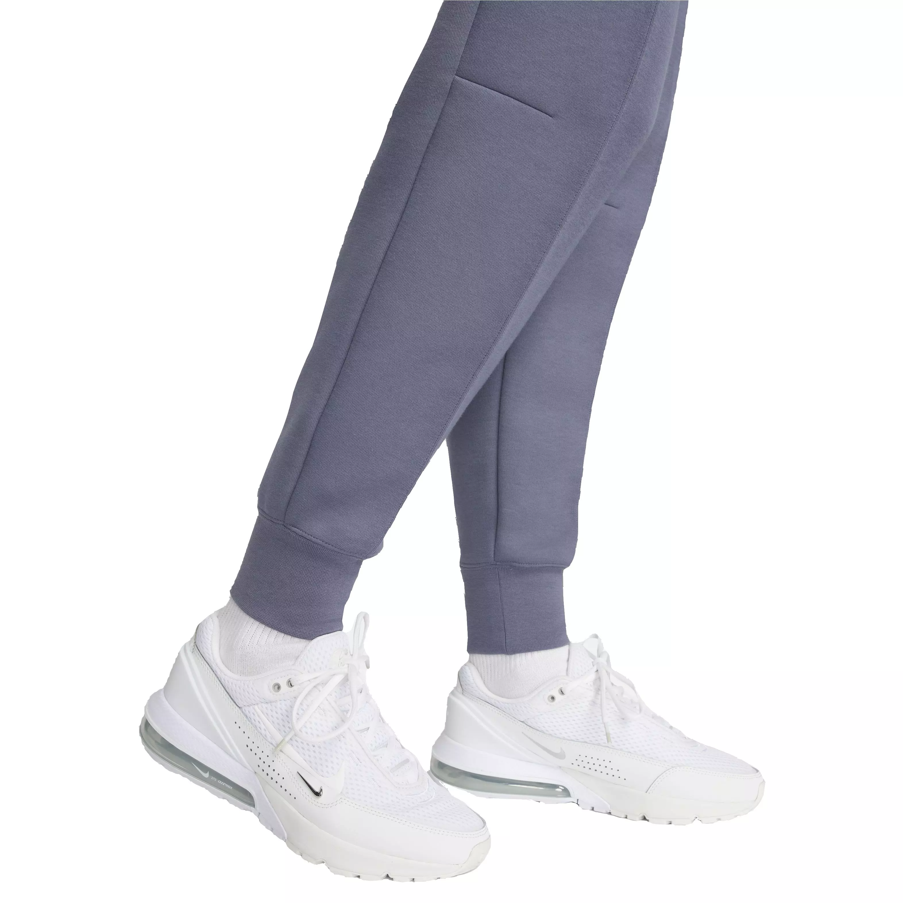 Nike Women's Sportswear Tech Fleece Mid-Rise Ribbed Joggers - DK GREY