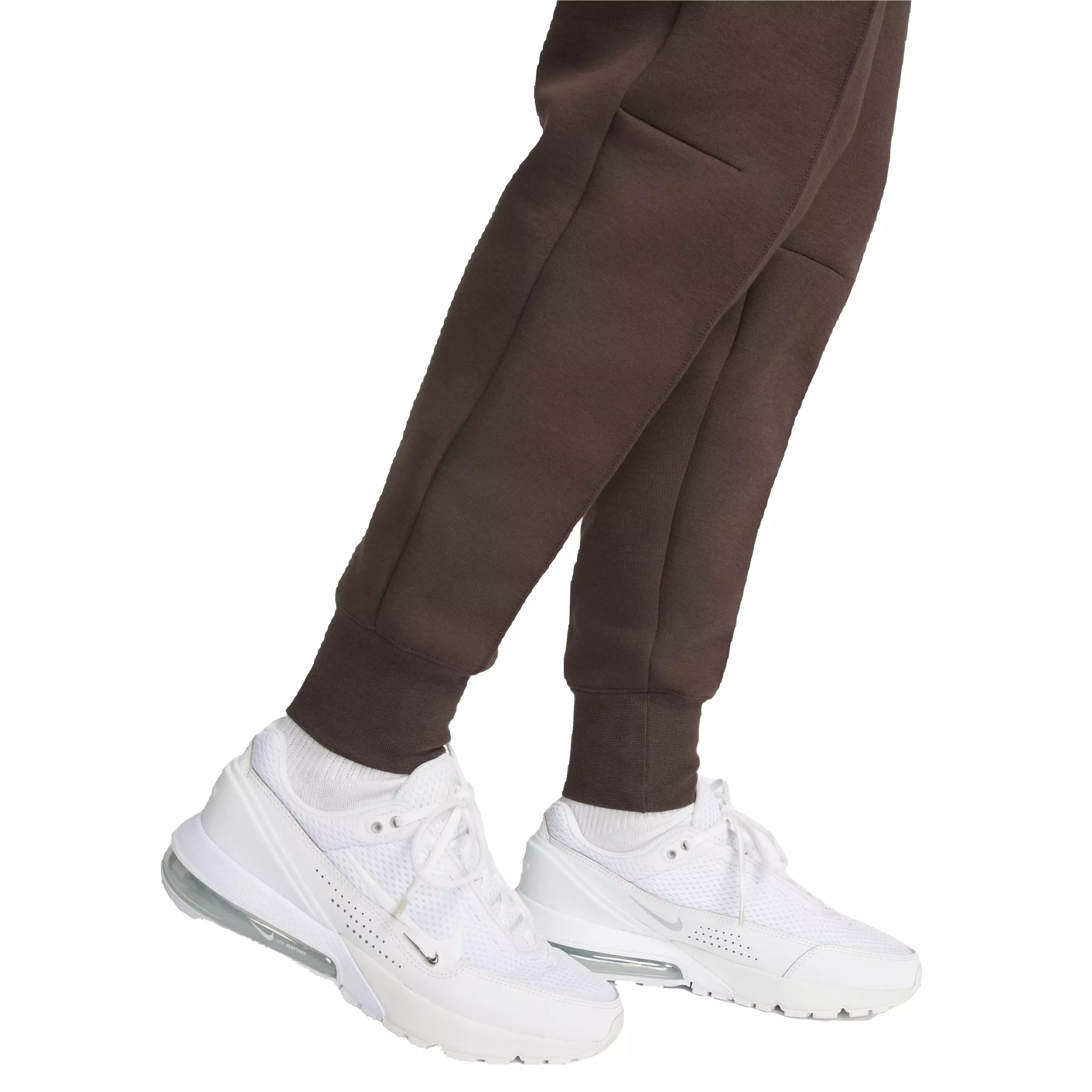 Nike Women's Sportswear Tech Fleece Mid-Rise Joggers - BROWN