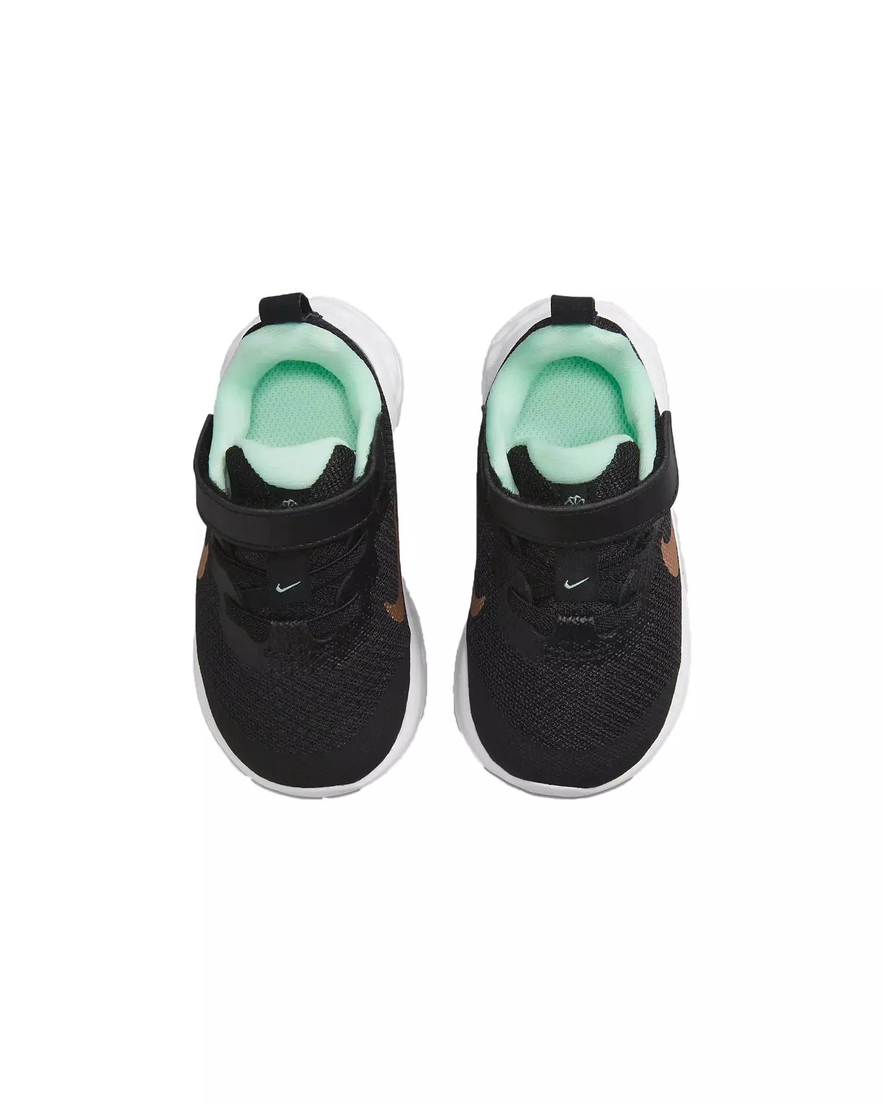 Nike Revolution 6 "Black/Mint Foam/Canyon Purple/Metallic Red Bronze" Infant Boys' Running Shoe - BLACK