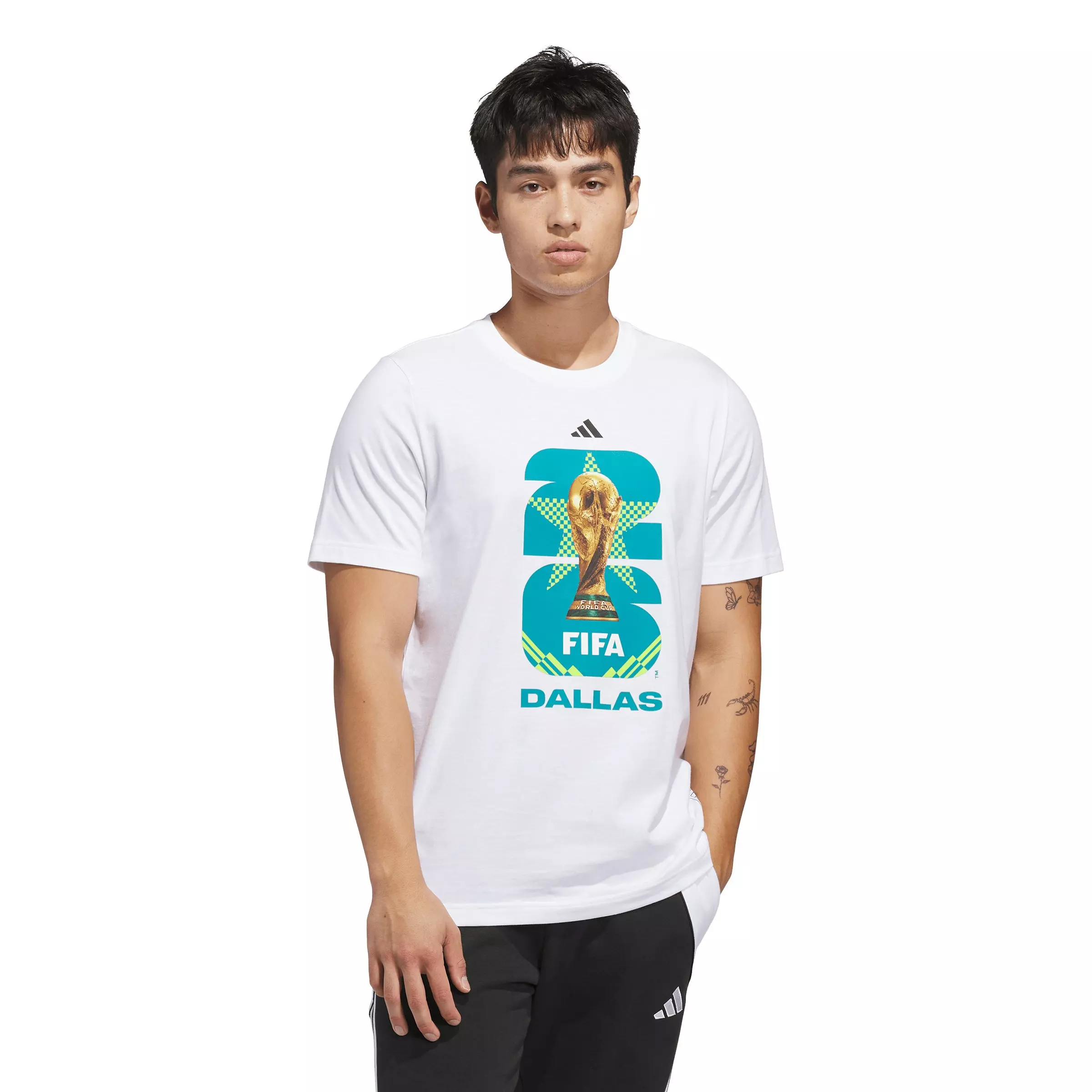 adidas Men's FIFA World Cup 26&trade; Host City Dallas Graphic T-Shirt - White - WHITE