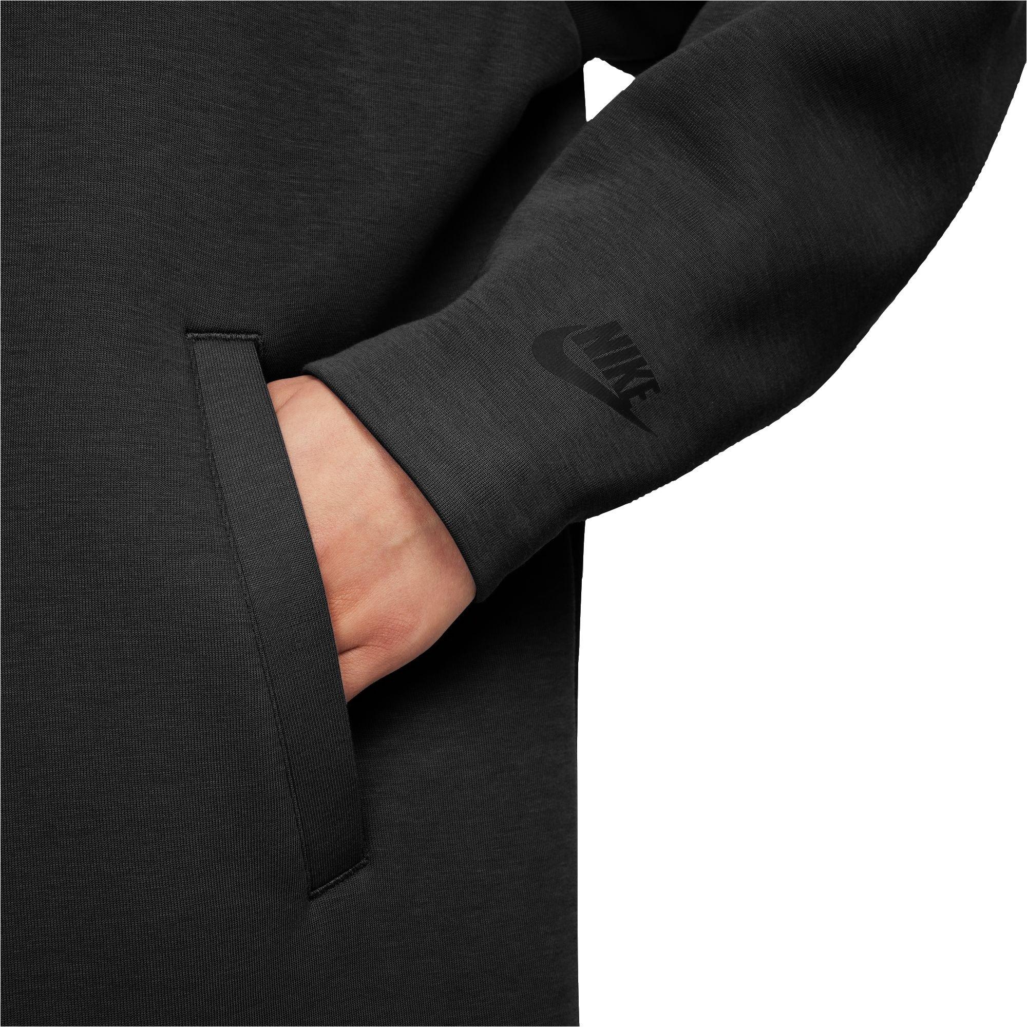 Nike Women's Sportswear Tech Fleece Oversized Duster Jacket - BLACK Thumbnail View 3
