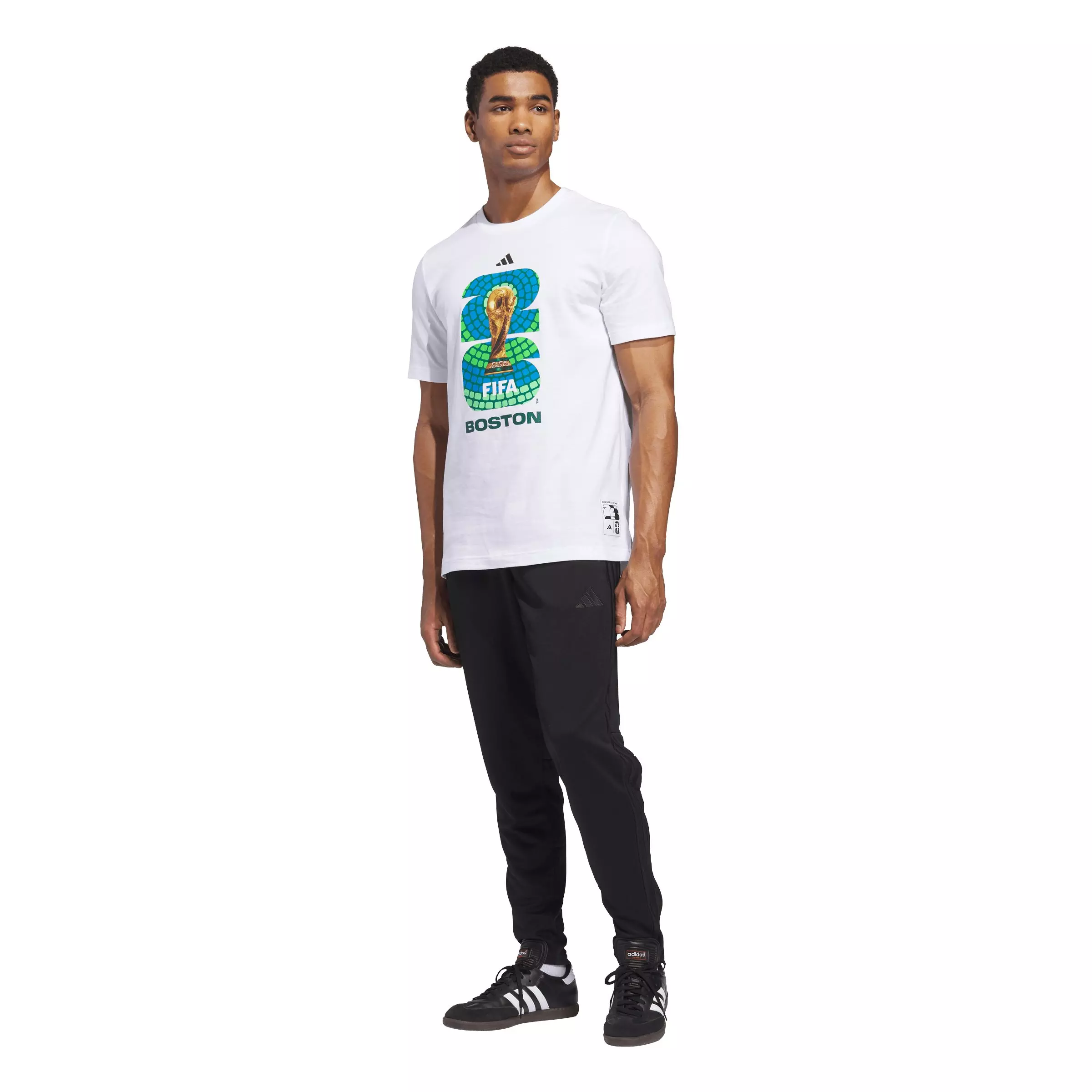 adidas Men's FIFA World Cup 26&trade; Host City Boston Graphic T-Shirt - White - WHITE