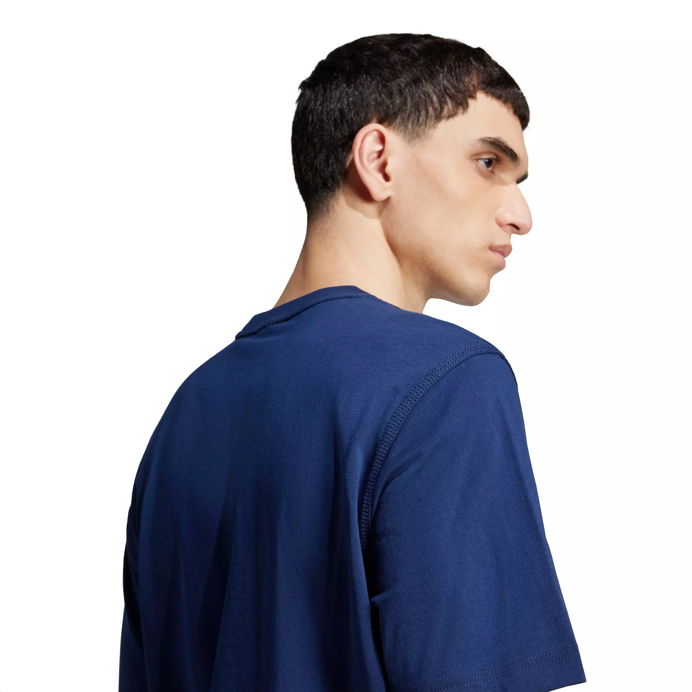 adidas Originals Men's Trefoil Essentials Tee - Dark Blue - DARK BLUE