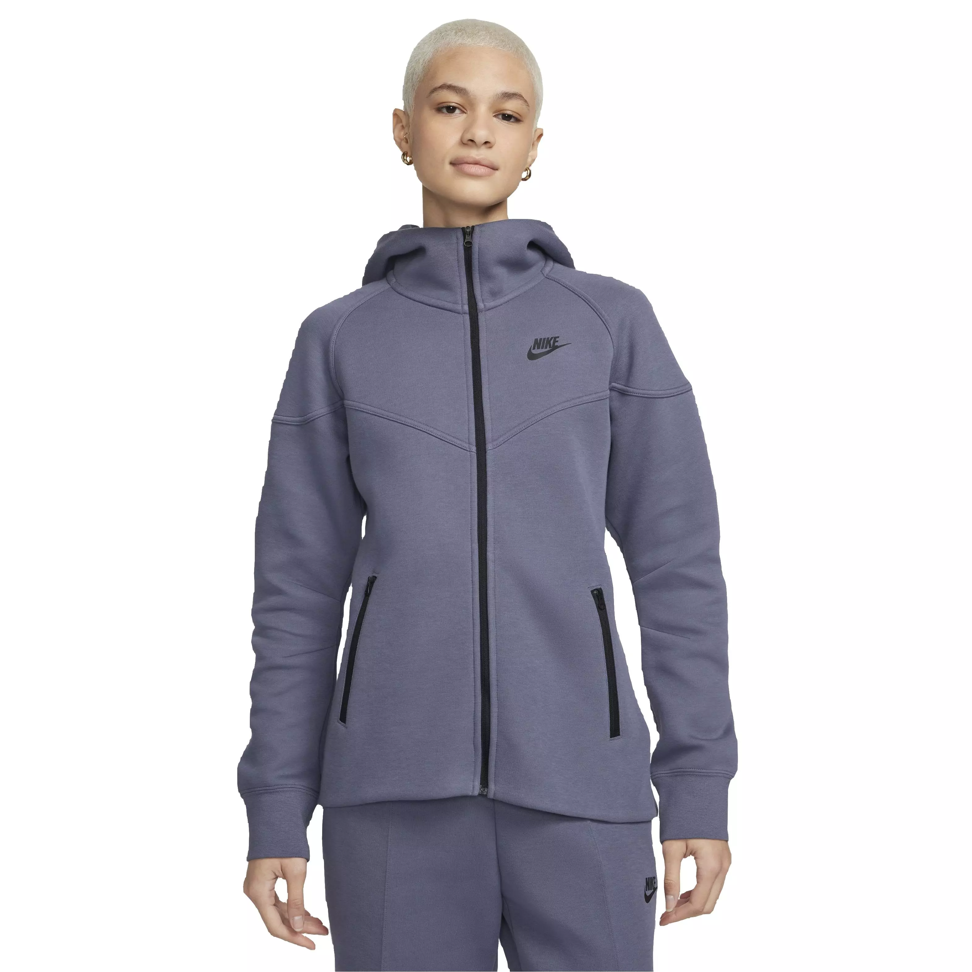 Nike Women's Sportswear Tech Fleece Full-Zip Windrunner Jacket - DK GREY
