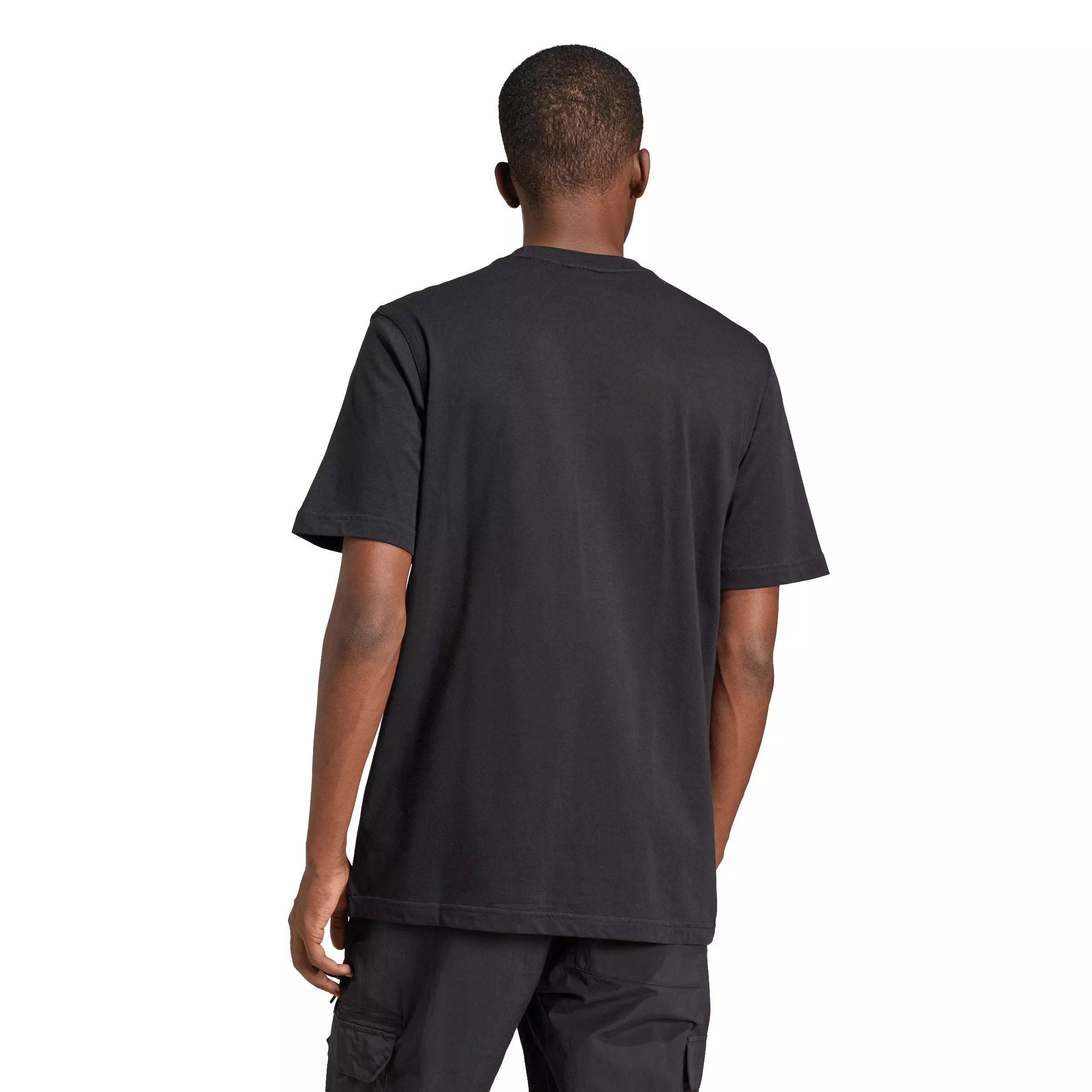 adidas Originals Men's Trefoil Essentials Tee - Black - BLACK