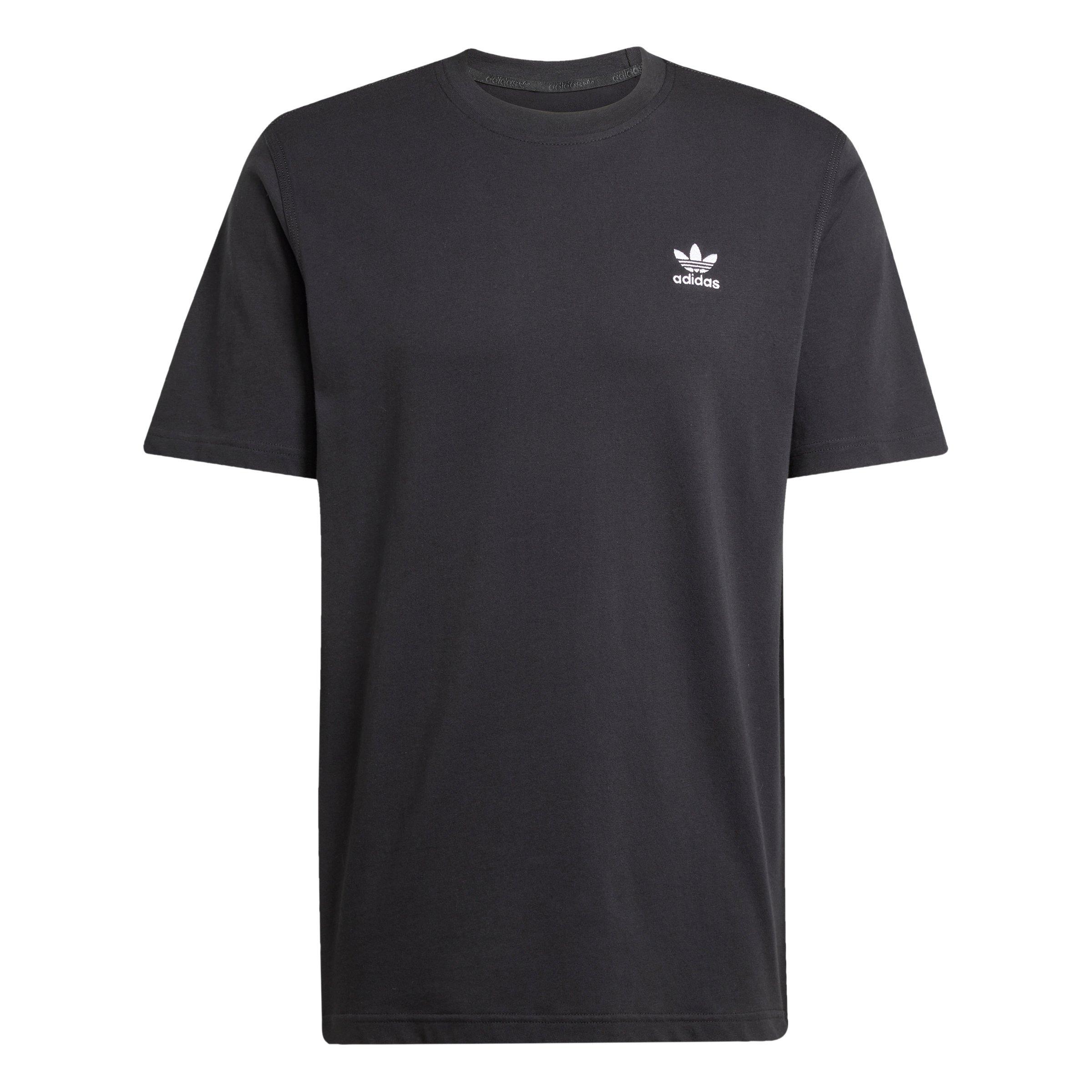 adidas Originals Men's Trefoil Essentials Tee - Black - BLACK Thumbnail View 6