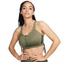 Nike Women's DF Alpha High-Support Padded Zip-Front Sports Bra