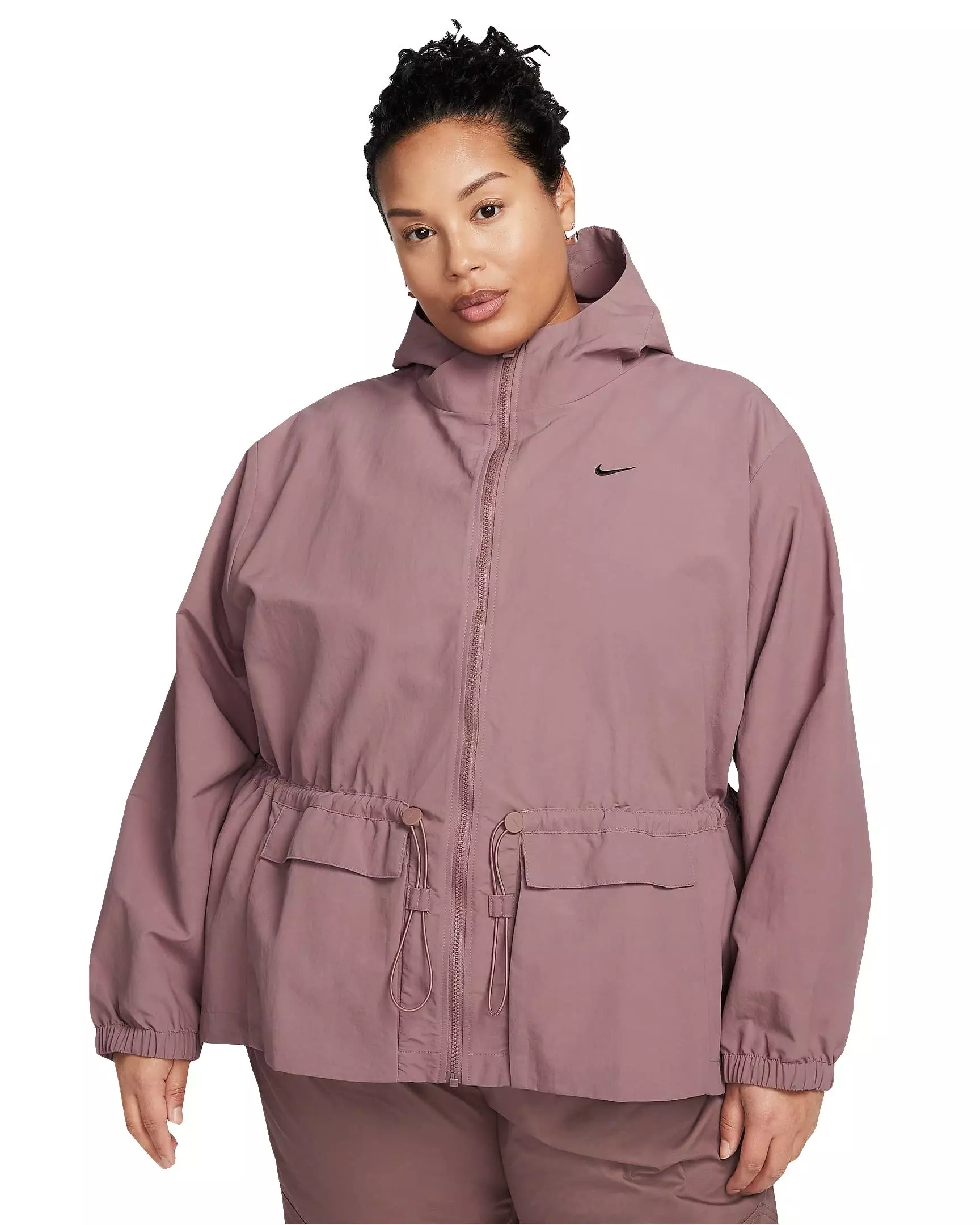 Nike Women's Sportswear Everything Wovens Oversized Hooded Jacket - MAUVE