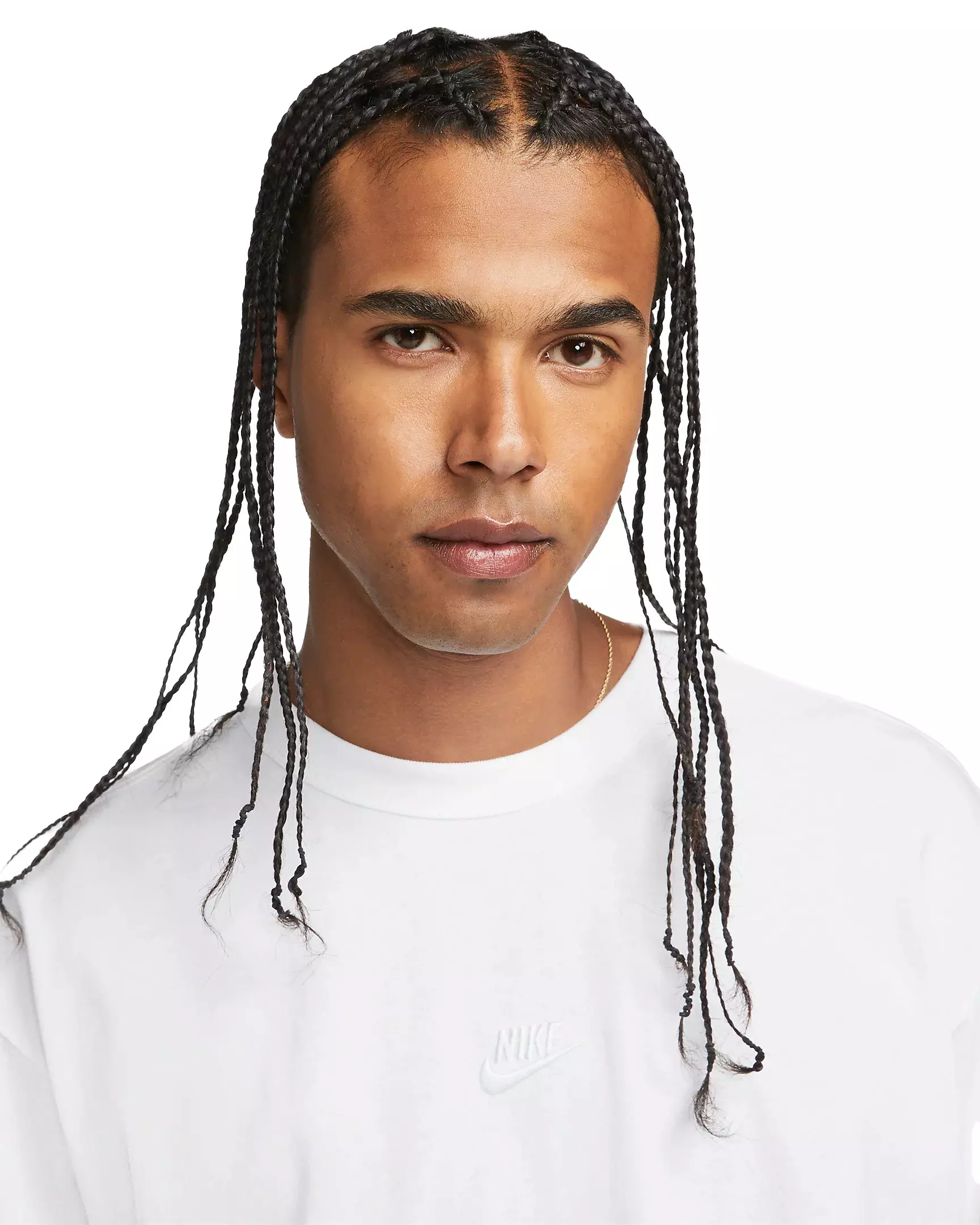 Nike Men's Sportswear Premium Essentials Long-Sleeve T-Shirt-White - WHITE