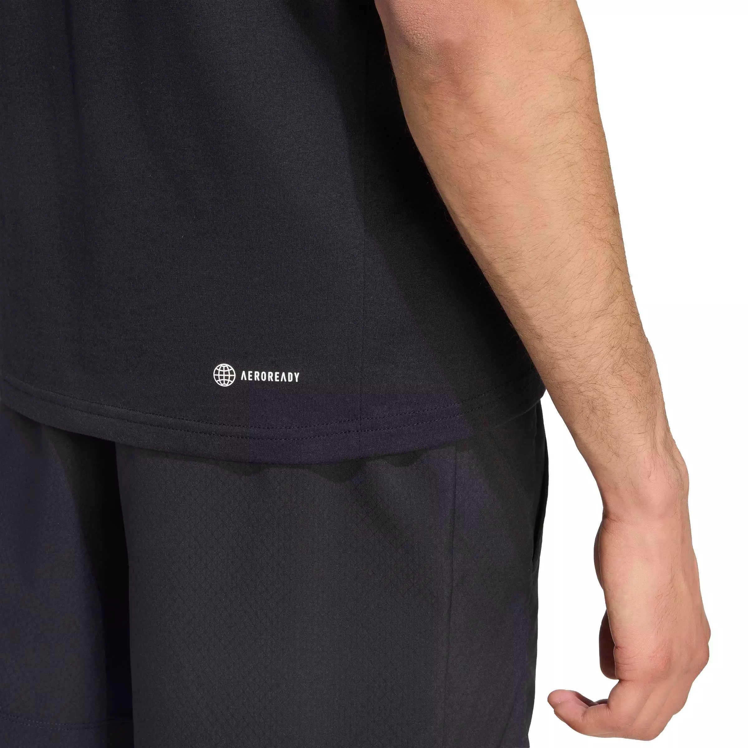 adidas Men's Train Essentials Feelready Training T-Shirt - Black/White - BLACK/WHITE