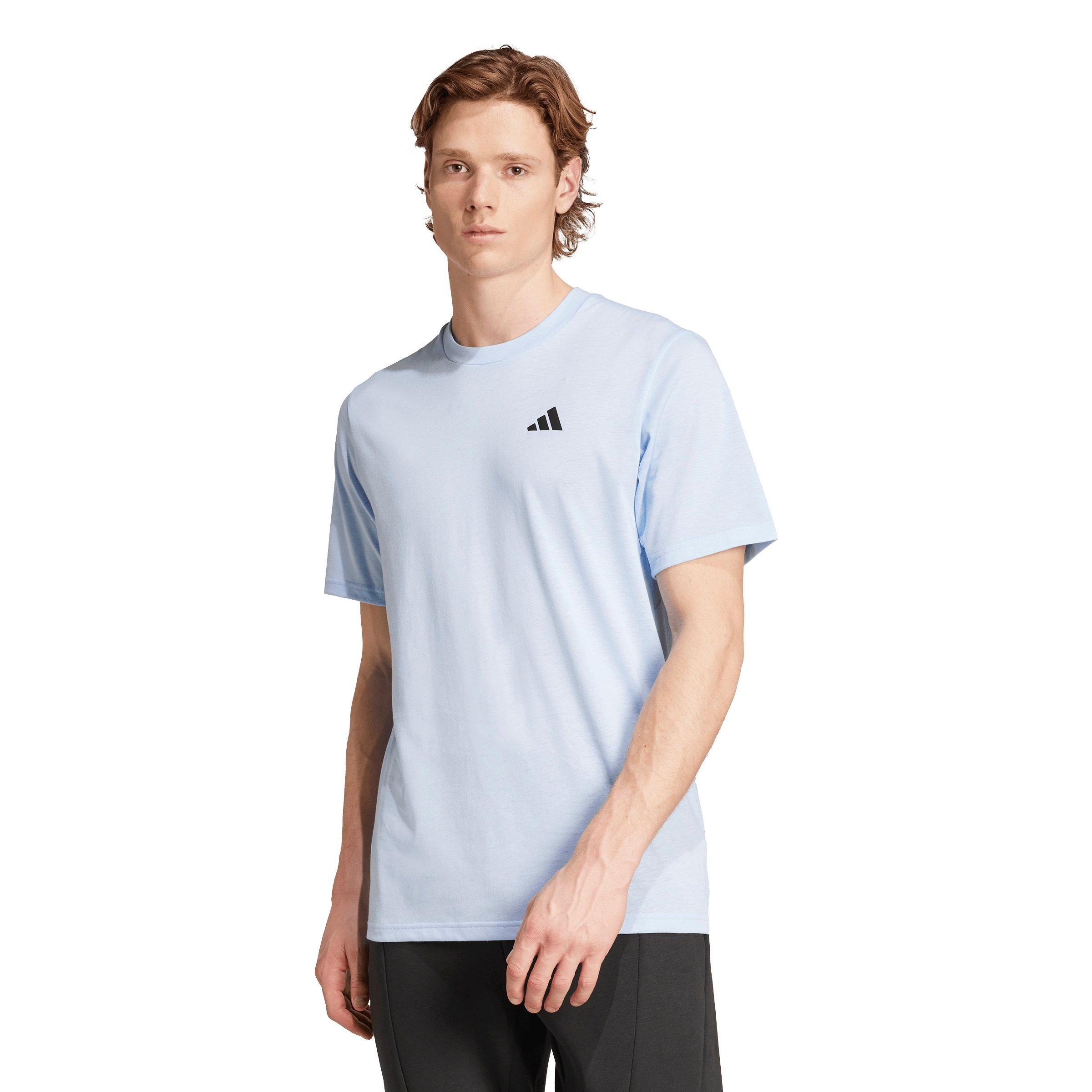 adidas Men's Train Essentials Feelready Training T-Shirt - Blue/Black - BLUE/BLACK Thumbnail View 1