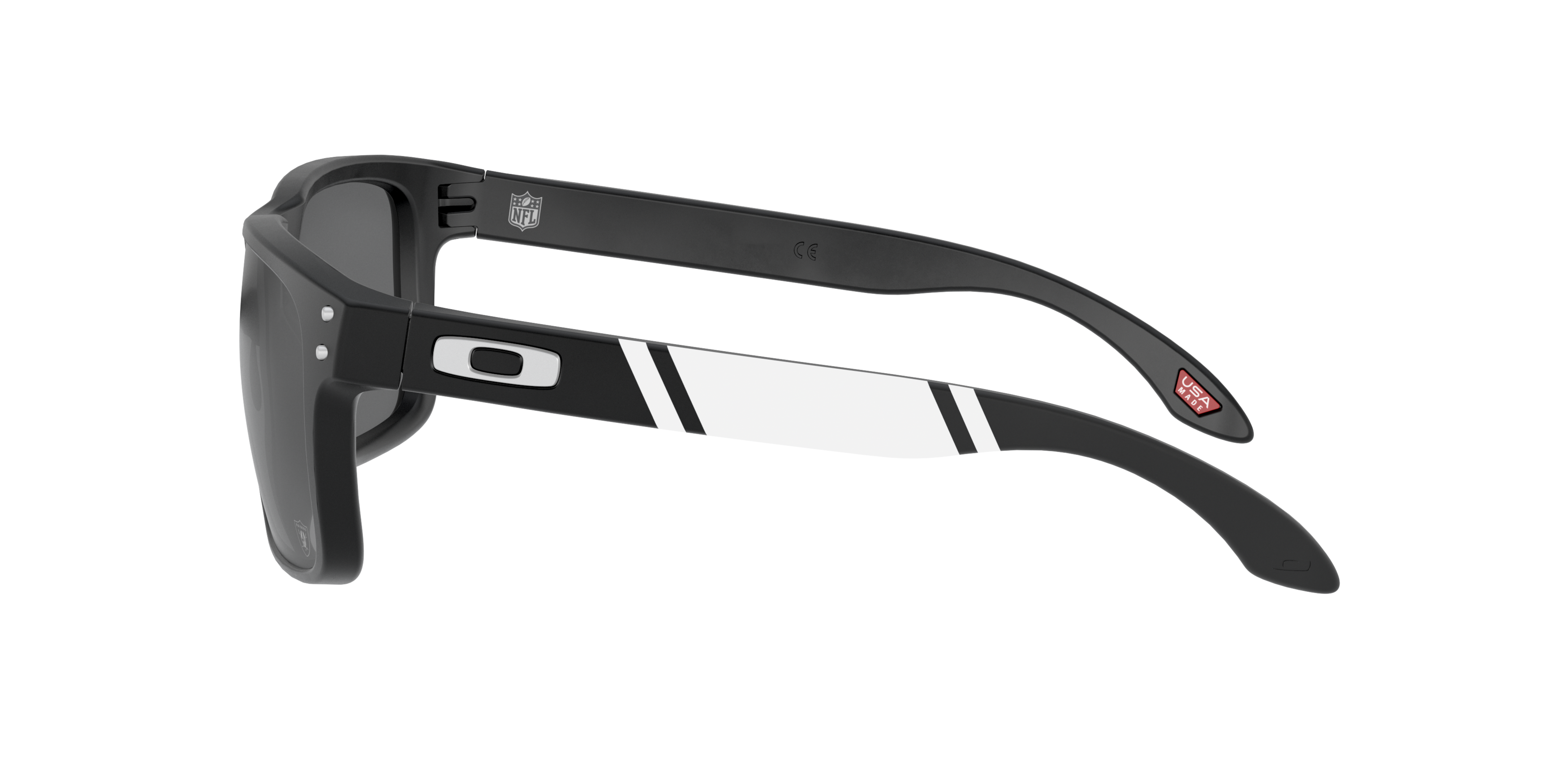 Oakley Las Vegas Raiders Holbrook Sunglasses - MATTE BLACK Thumbnail View 4