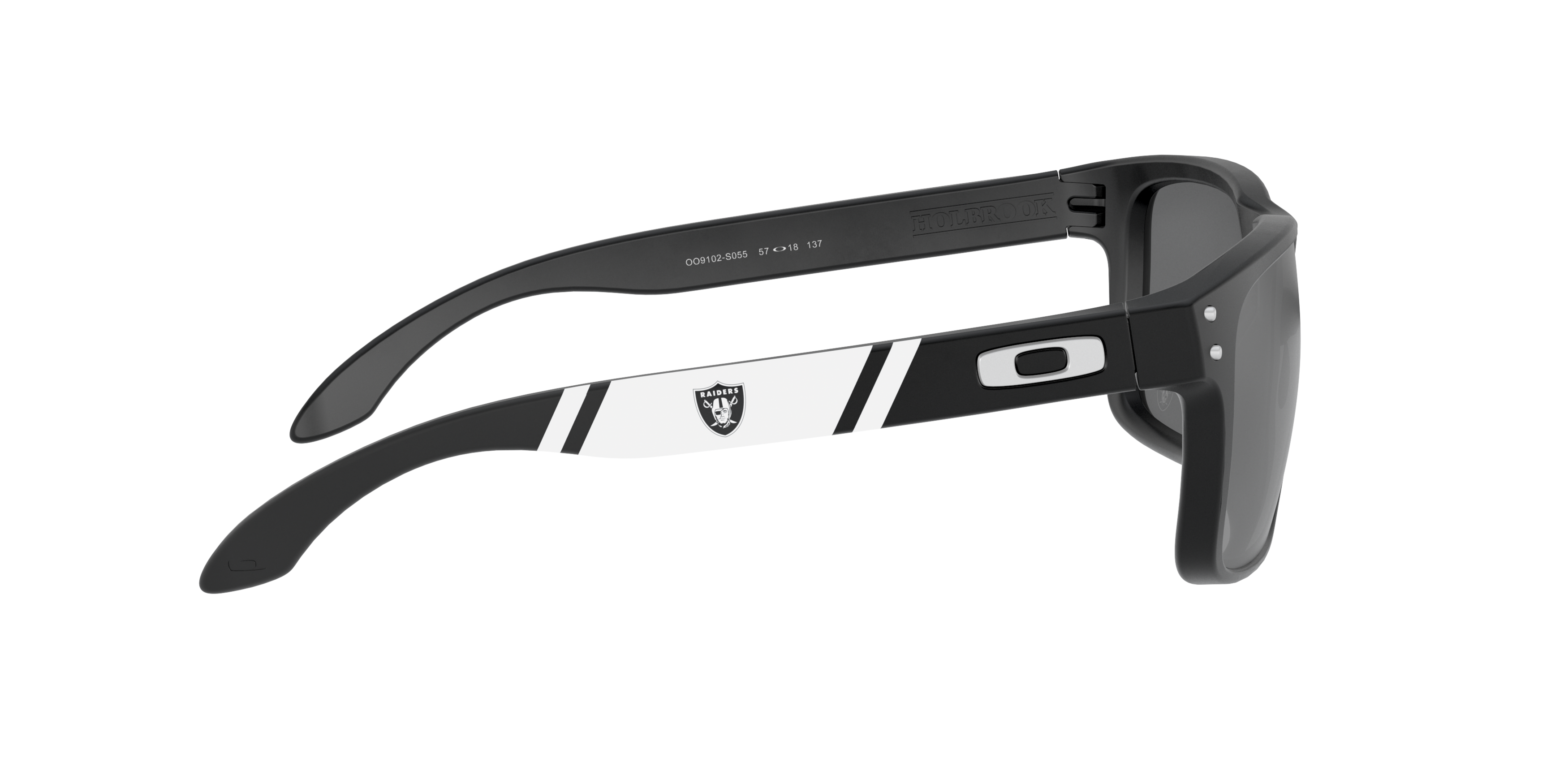 Oakley Las Vegas Raiders Holbrook Sunglasses - MATTE BLACK Thumbnail View 5